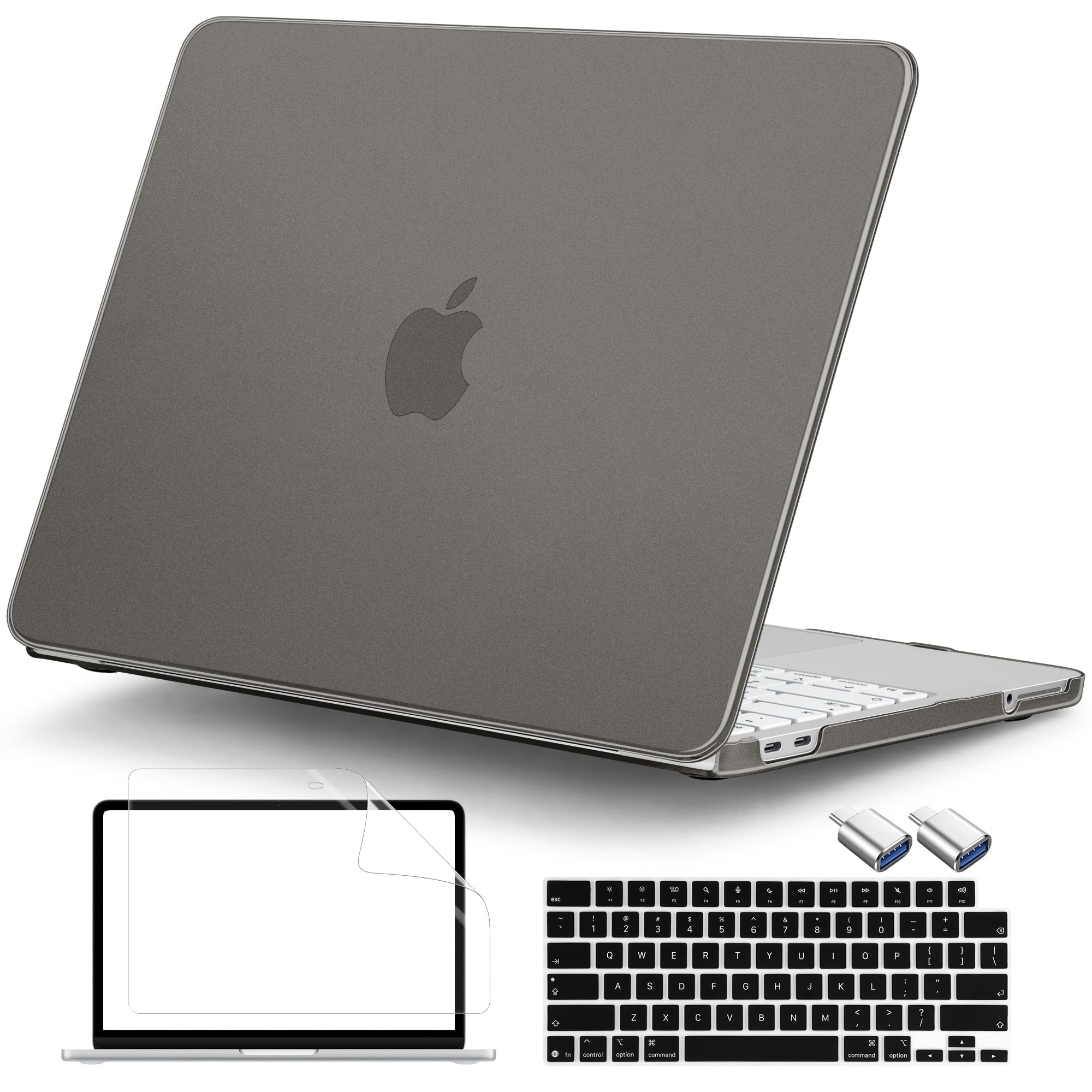 DONGKE Matte Frosted Compatible with MacBook Neo 13 Inch 2026 (Model A3404 | A18 Pro Chip) | Anti-Fingerprint Hard Shell, Ultra Slim, Non-Slip, Lightweight Protective Cover | Frosted Black