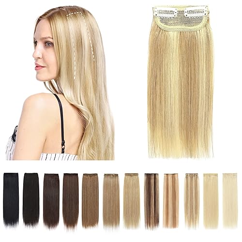 SEGO Extensiones de cabello humano corto con clip, 6 pulgadas, extensiones de cabello humano para mujeres con cabello adelgazante que añade volumen