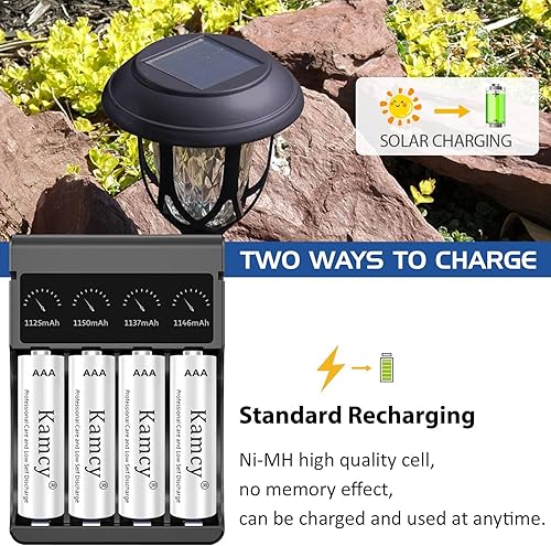 Miniatura 2 de Pilas AAA recargables de 1100 mAh NiMH Triple AAA, recarga pilas recargables AAA universales precargadas, batería AAA de 1.2 V para una potencia