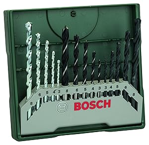 Bosch 15-Piece Mini-X-Line Twist Drill Bit Set