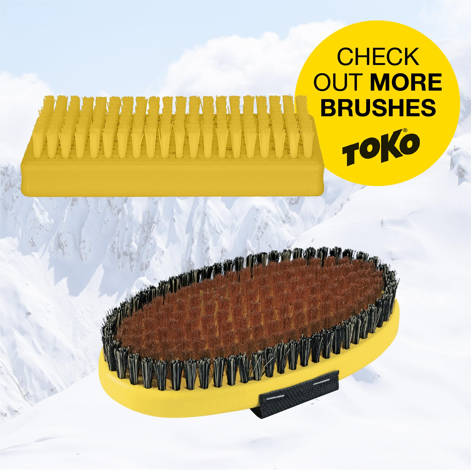 Toko Herramienta de reparación Base Brush Ovalada Nylon