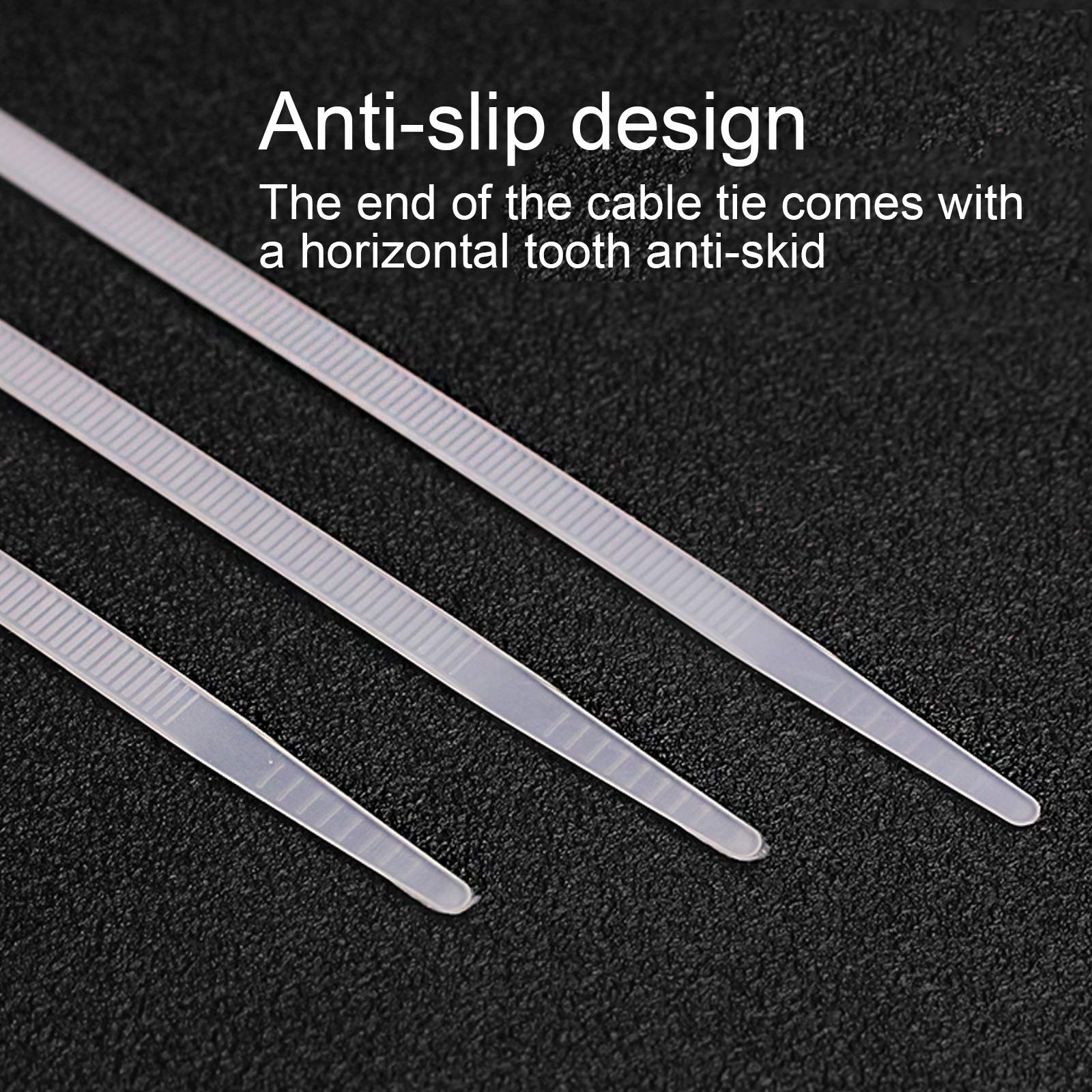 SePkus Fascette per Cavi Larghezza 4,8 mm Fascette Fascette Premium in Nylon 4 Lunghezze Disponibili 250 Pezzi (Bianco), 4,8 mm x 250 mm (250 Pezzi) (Bianco 4,8 mm x 300 mm (250 Pezzi))