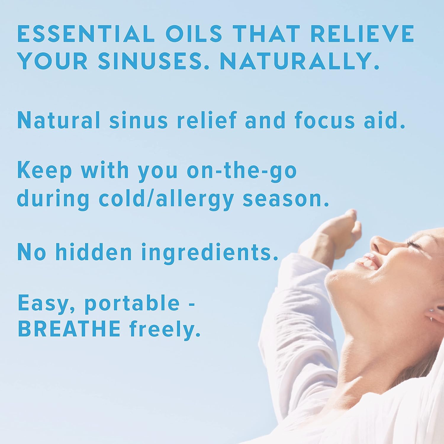 MOXE Breathe | Himalayan Salt Inhaler | Help Clear Congestion, Boost Focus and Improve Breathing | Natural Aromatherapy | Peppermint, Lavender and Tee Tree Essential Oil (3 Pack) : Health & Household