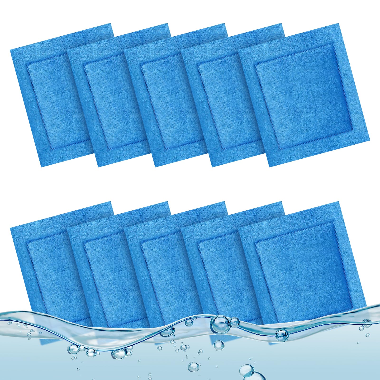 Kucbraly 10 Pack Aquarium Filter Cartridge for Marineland Rite-Size C, Fish Tank Filters for Aqua-Tech EZ-Change #3 20-40 & 30-60 Power Filter and for