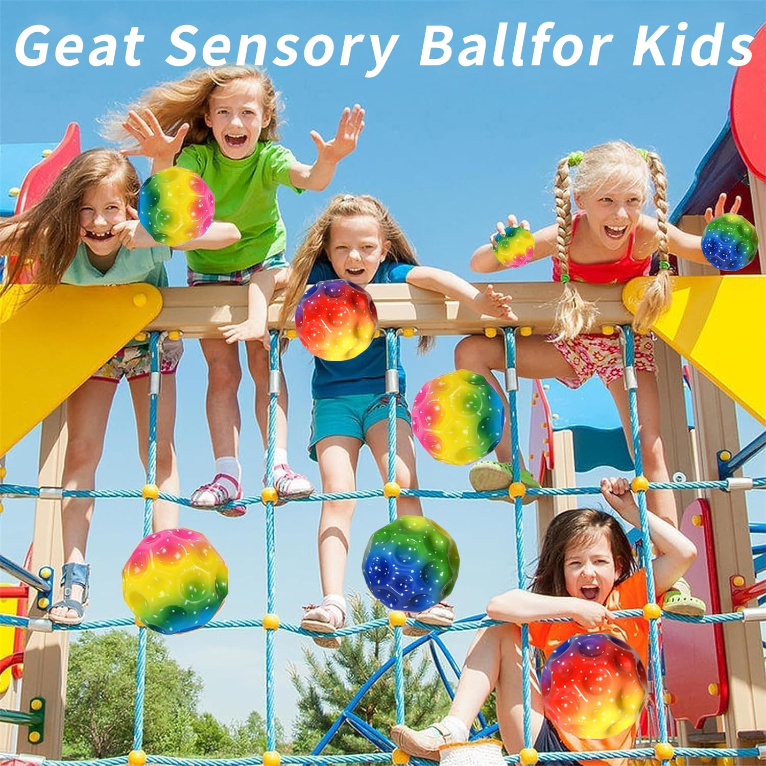 Mkitnvy 3 Space Balls – Super Rebond – Balle D'entraînement – Son Unique – Cadeau Pour Enfants