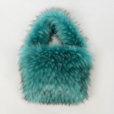 Tote Women's Fashion Faux Fur Personalized Fluffy Tote Bag Large Capacity Top Handle Shoulder Crossbody Bag