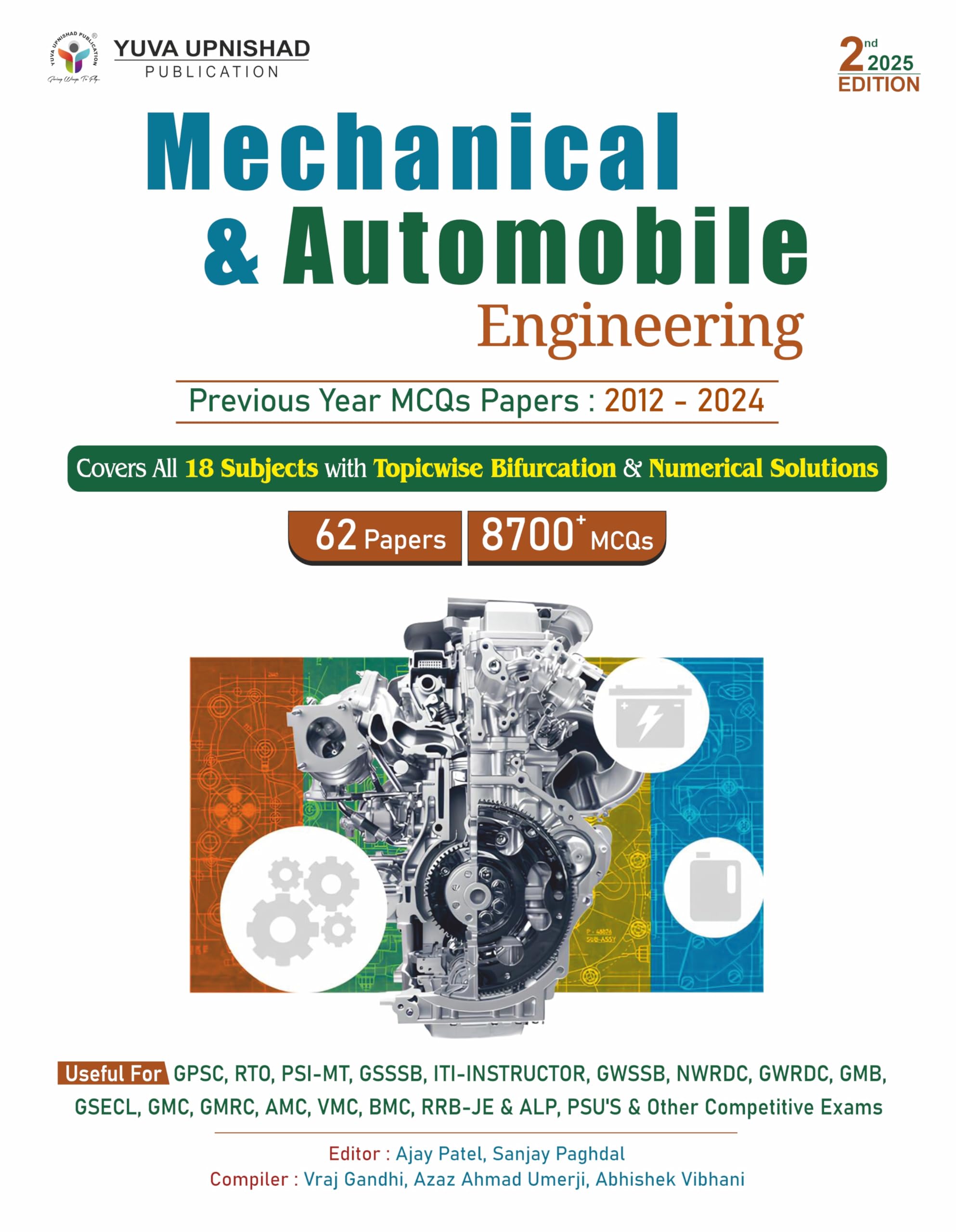 Mechanical & Automobile Engineering (Previous Year MCQs Papers) | 2nd Edition 2025