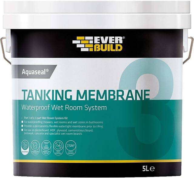 Nassboards Aquaseal Wet Room System 5 Litre Waterproof Tanking Membrane