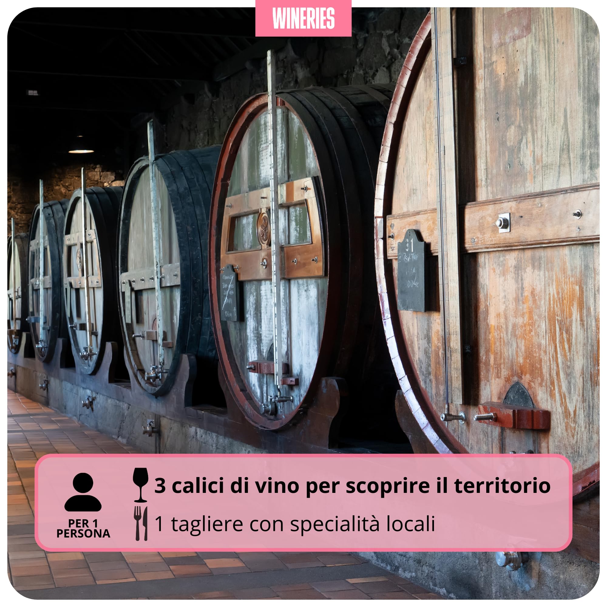 Cofanetto Regalo Degustazione di Vino in Cantina, Visita Guidata in Cantine e Vigneti Italiani – Voucher 12 Mesi - Idea Regalo per Amanti del Vino