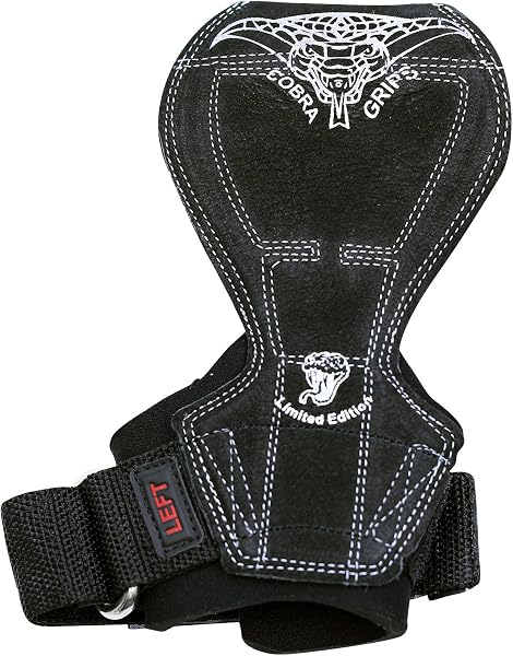 Cobra Grips Flex Model Weight Lifting Gloves Heavy Duty Straps Alternative Power Lifting Hooks for Deadlifts with Padded