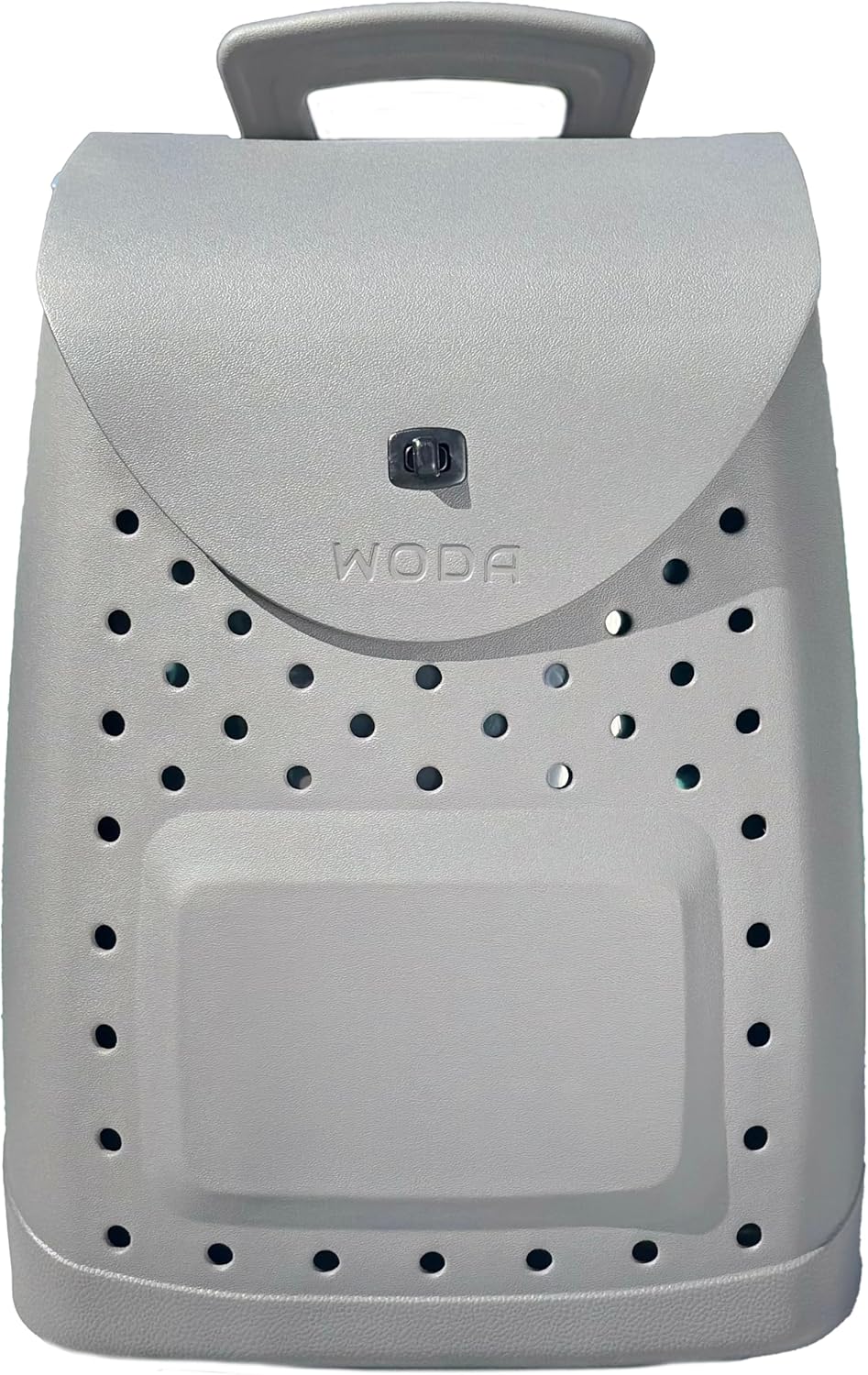 Woda Bag The Ultimate EVA Backpack | Washable, Lightweight and Durable | Zipper Pocket Dry Bag, For Beach, Pool, & Boat (Sand, Mini Woda Bag)