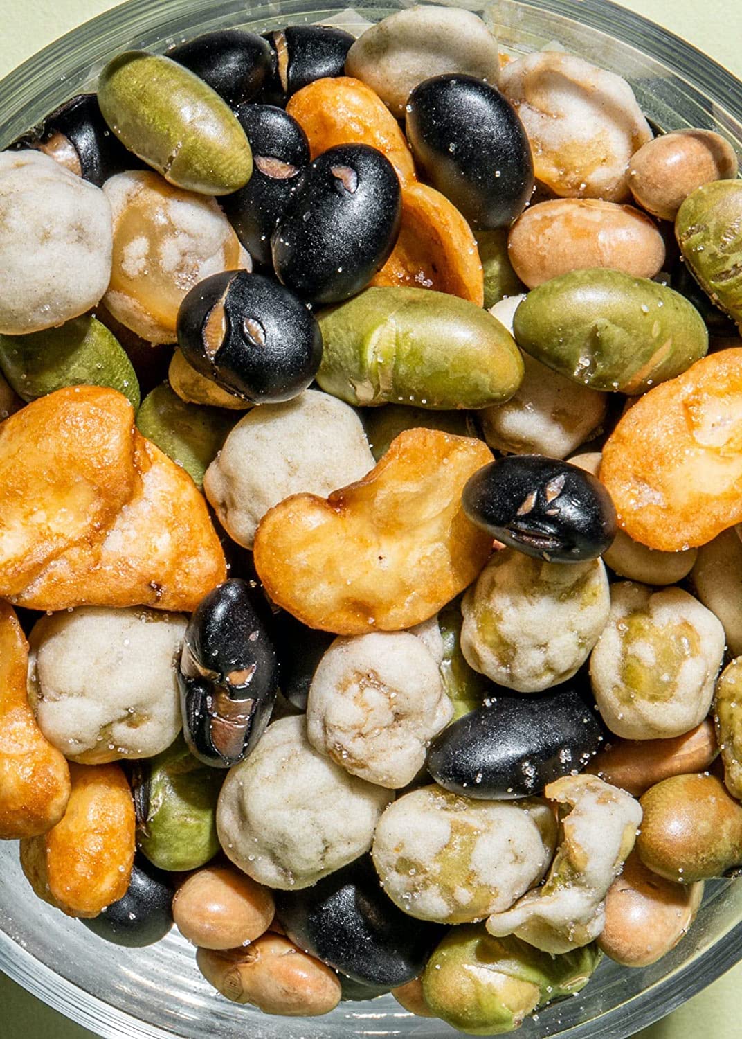 KoRo - Mélange pois et haricots grillés et salés 1 kg - Collation de légumes secs rôtis et salés en emballage économique