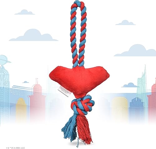 Miniatura 5 de DC Comics Super-Pets - Juguete para mascotas con logotipo de Superman  Juguete de cuerda para perro de Superman con felpa  Juguete de peluche y