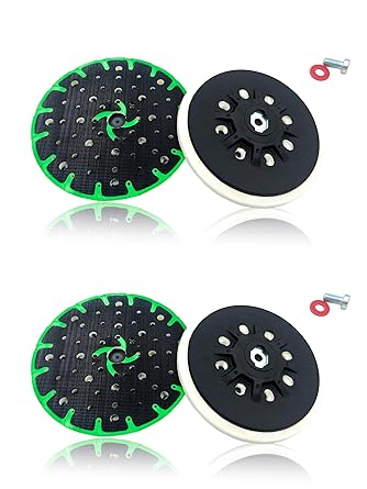 202458 6-Inch Hook and Loop Sanding Disc Pad for Festool ETS 150/3 EQ, ETS EC 150/5 EQ, ETS 150/3 EQ, ETS 150/5 EQ(2Pcs)