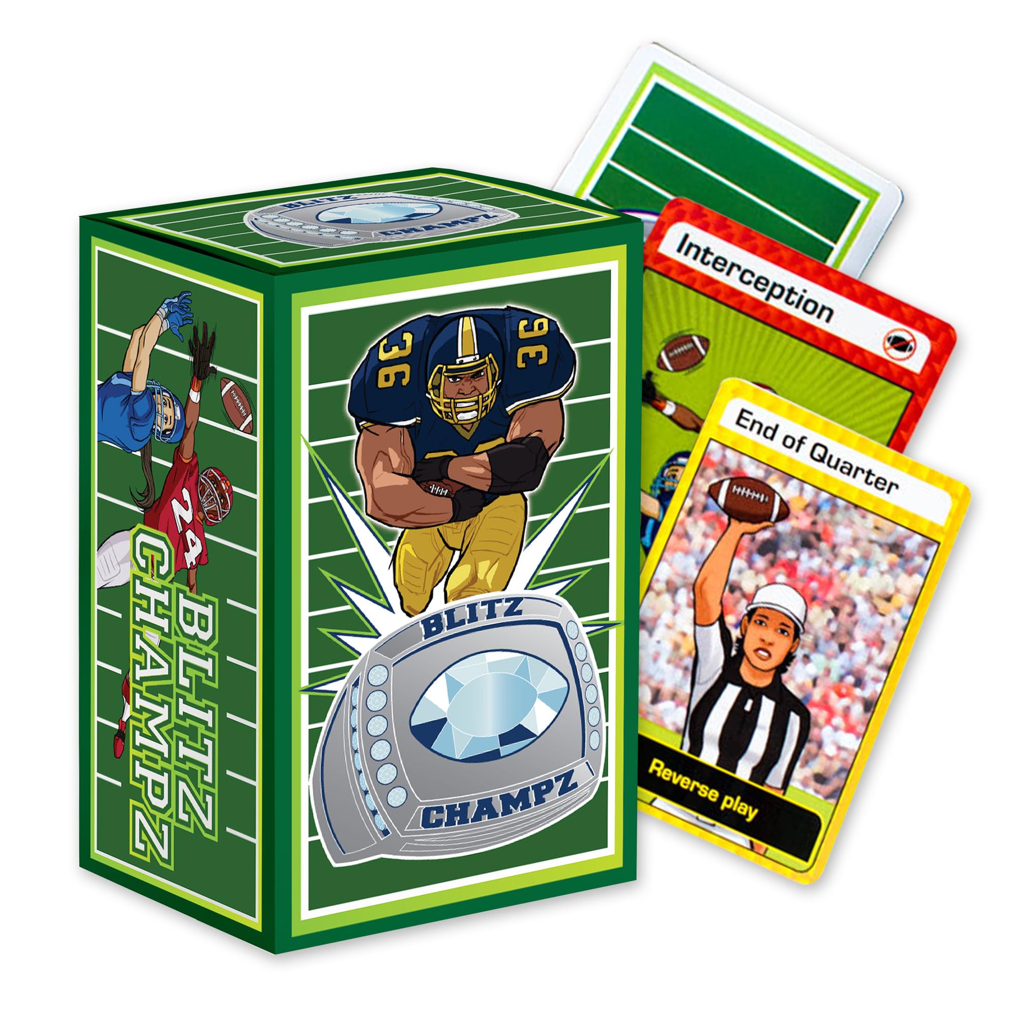 Blitz Champz | Football Card Game (Ages 7+) | Fun Family Game | Party Game | Gifts for Football Fans | Card Game for Kids and Adults