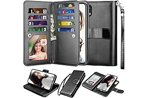 Slimfolio Detachable Case with Built-in Wallet Compatible with Apple iPhone XR