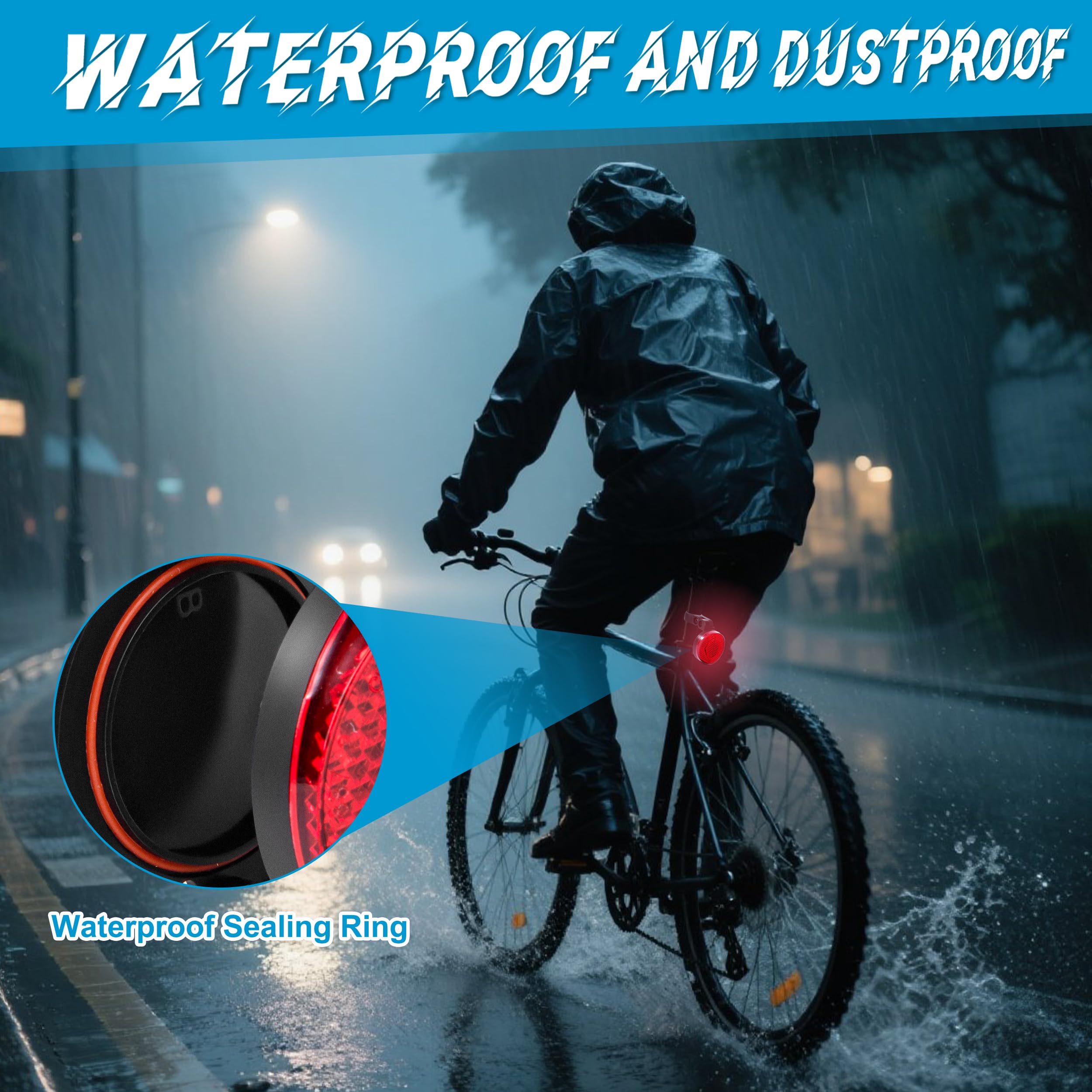 Berkelen Fahrrad Rückstrahler Mit 5 Universalhaltern Verstellbar Rot Reflektor Für Sattelstütze 22,2 Bis 31,8 mm MTB E Bike Rennrad Sport & Freizeit