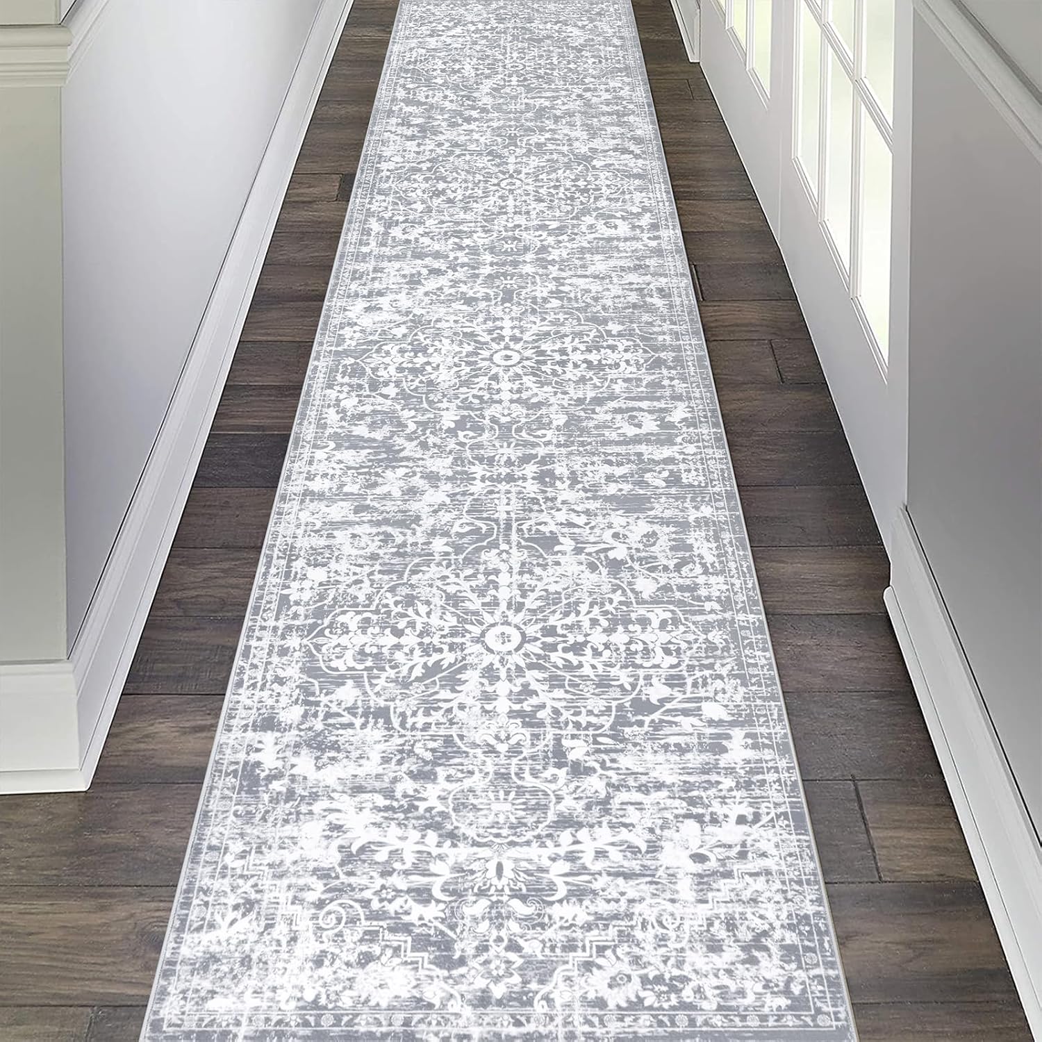 Pauwer Boho Hallway Runner Rug 2’6” x 12′ Washable Entryway Area Rugs Non Slip Farmhouse Vintage Floor Mat Long Carpet Runner for Hallways Laundry Room Kitchen Bathroom Bedroom Pauwer Boho Hallway Runner Rug 2’6” x 12′ Washable Entryway Area Rugs Non Slip Farmhouse Vintage Floor Mat Long Carpet Runner for Hallways Laundry Room Kitchen Bathroom Bedroom