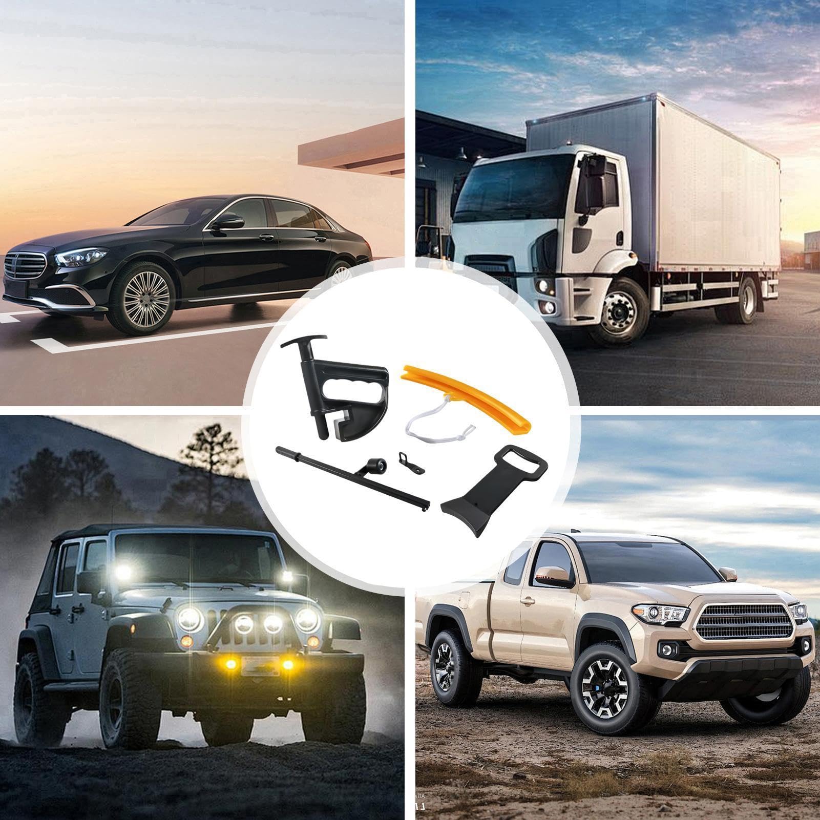 Herramienta para cambiar neumáticos - juego de desmontadores de neumáticos, | Herramienta para romper el talón de neumáticos para turismos, camiones, todoterrenos, reparación y montaje en talleres y