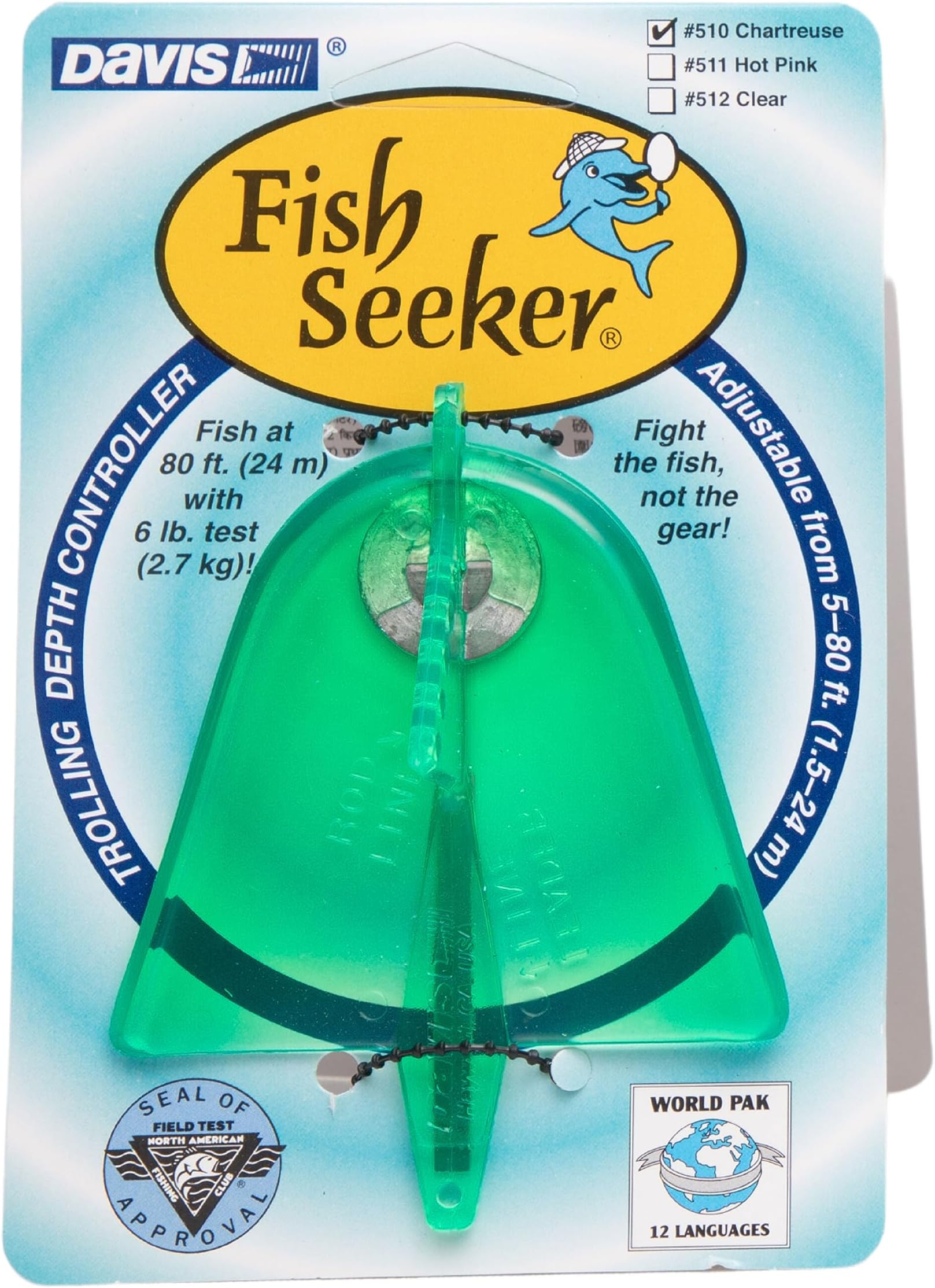 Davis Instruments Fish Seeker Set, Chartreuse