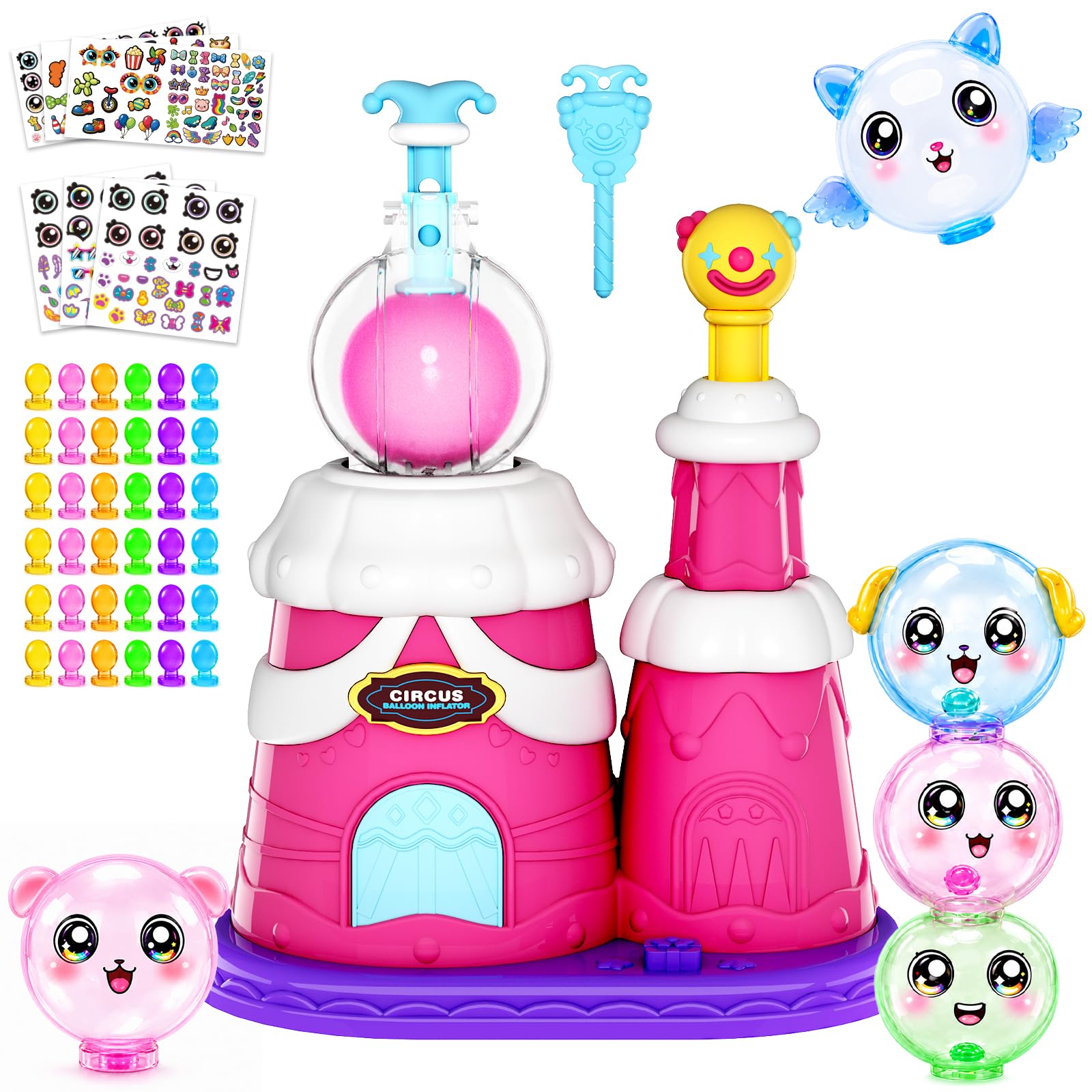 Innofans Kit de manualidades de globos con calcomanías decoradas para niños, kit de manualidades para niños de 4 a 8 años, juguetes de arte y manualidades, actividades creativas, regalos de cumpleaños