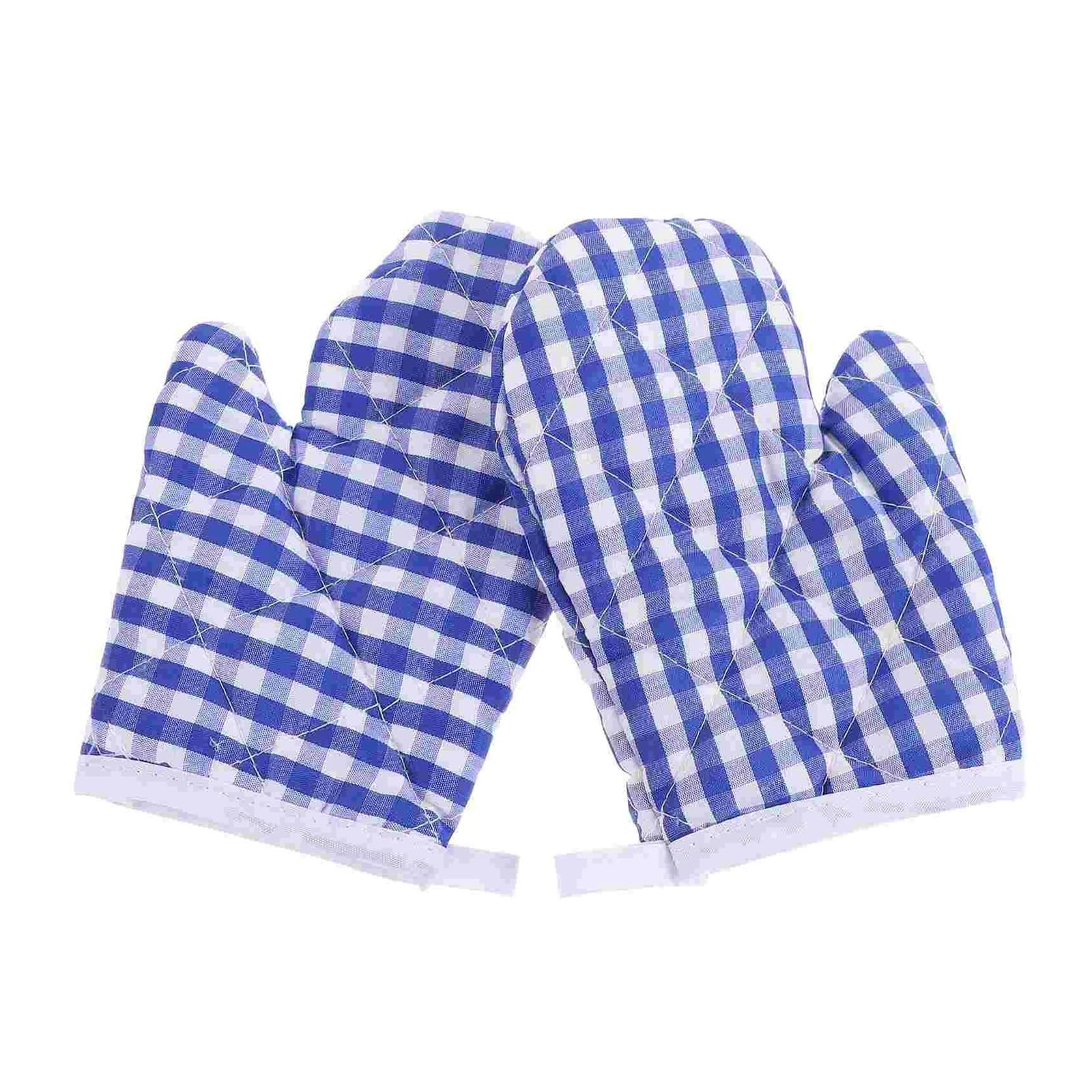 Gants de cuisine anti-brûlure enfants lot de 2 gants de four et tapis polyester