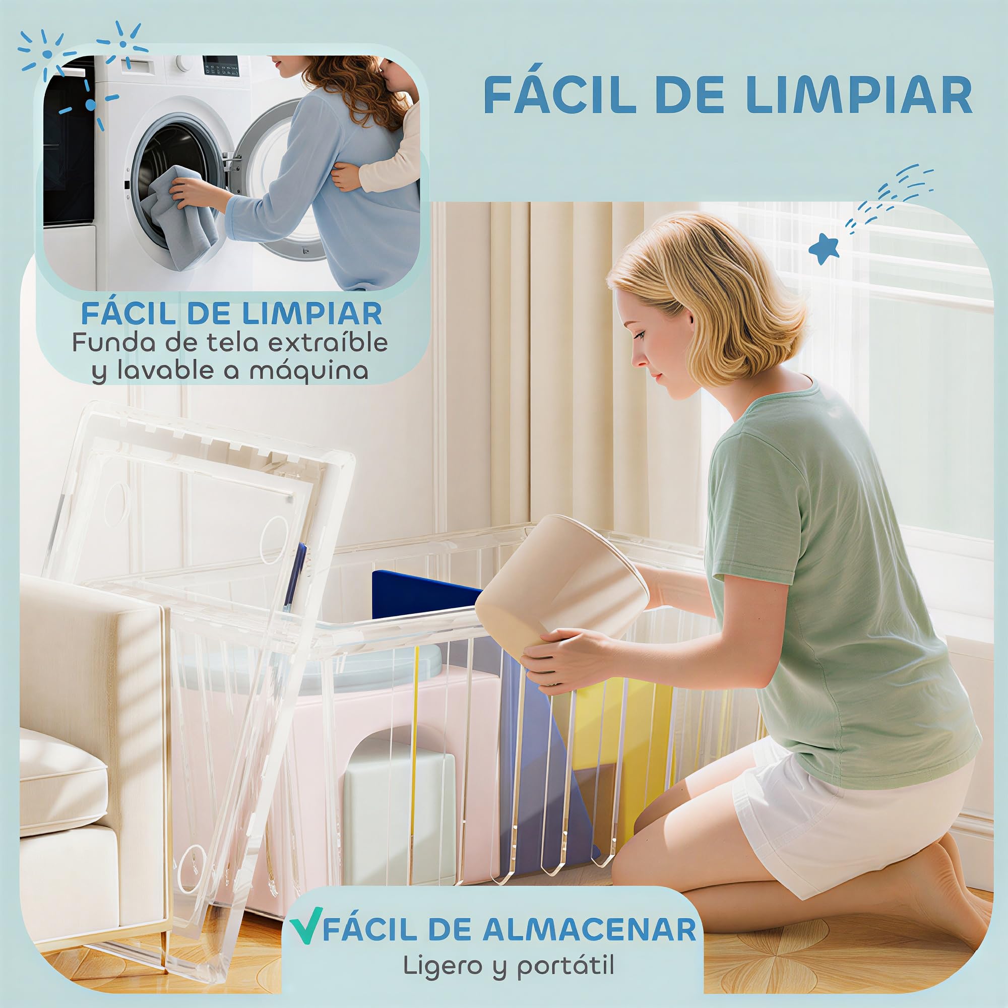 AIYAPLAY Juego de 8 Bloques de Espuma para Niños Escalar Gatear Multicolor | Bloques de Psicomotricidad, Fundas de Terciopelo Desmontables, Set de Escalada Interior