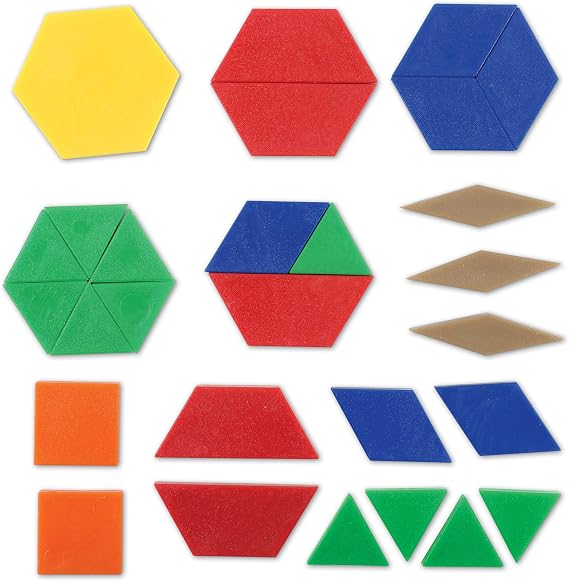 Learning Resources Plastic Pattern Blocks 0.5cm