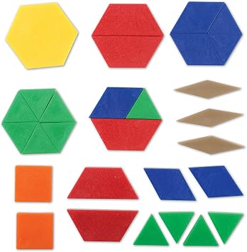 Learning Resources Plastic Pattern Blocks 0.5cm
