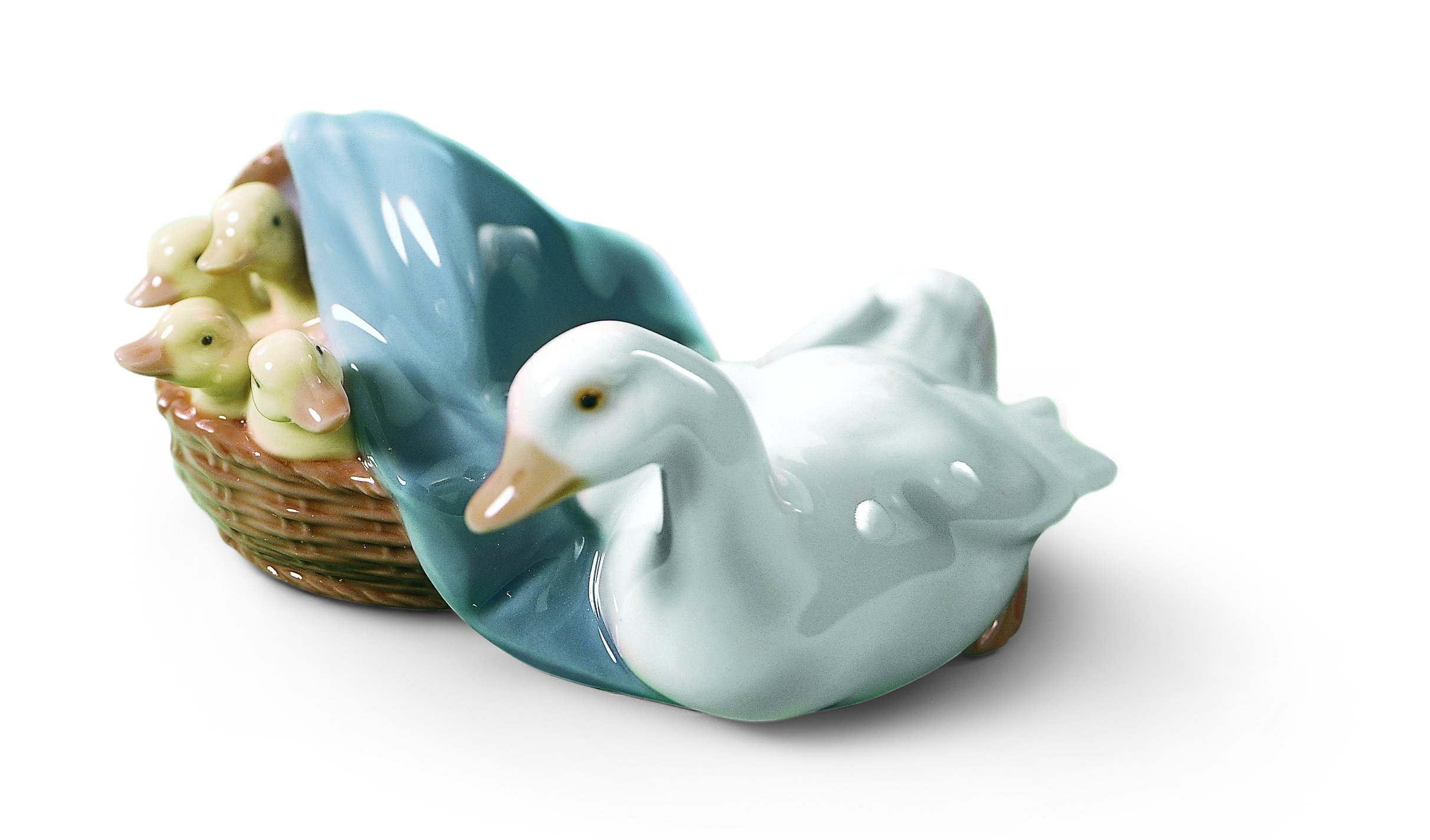 Lladró Ducklings Porcelain Figurine Green
