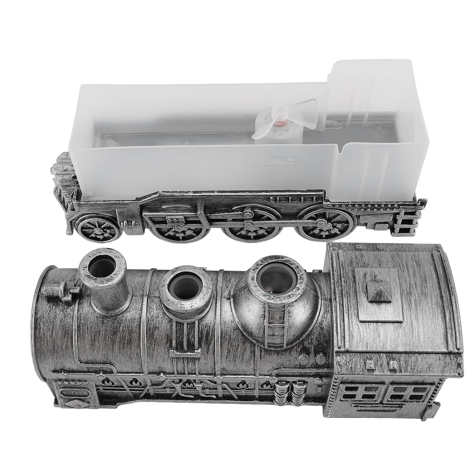 Diffusor für ätherische Öle, Train-Diffusor 300 Ml mit 2-Stunden-8-Stunden-Timer, Fernbedienung, 2 Beleuchtungs- und 2 Nebelmodi, Train Cool Mist-Luftbefeuchter, Leiser