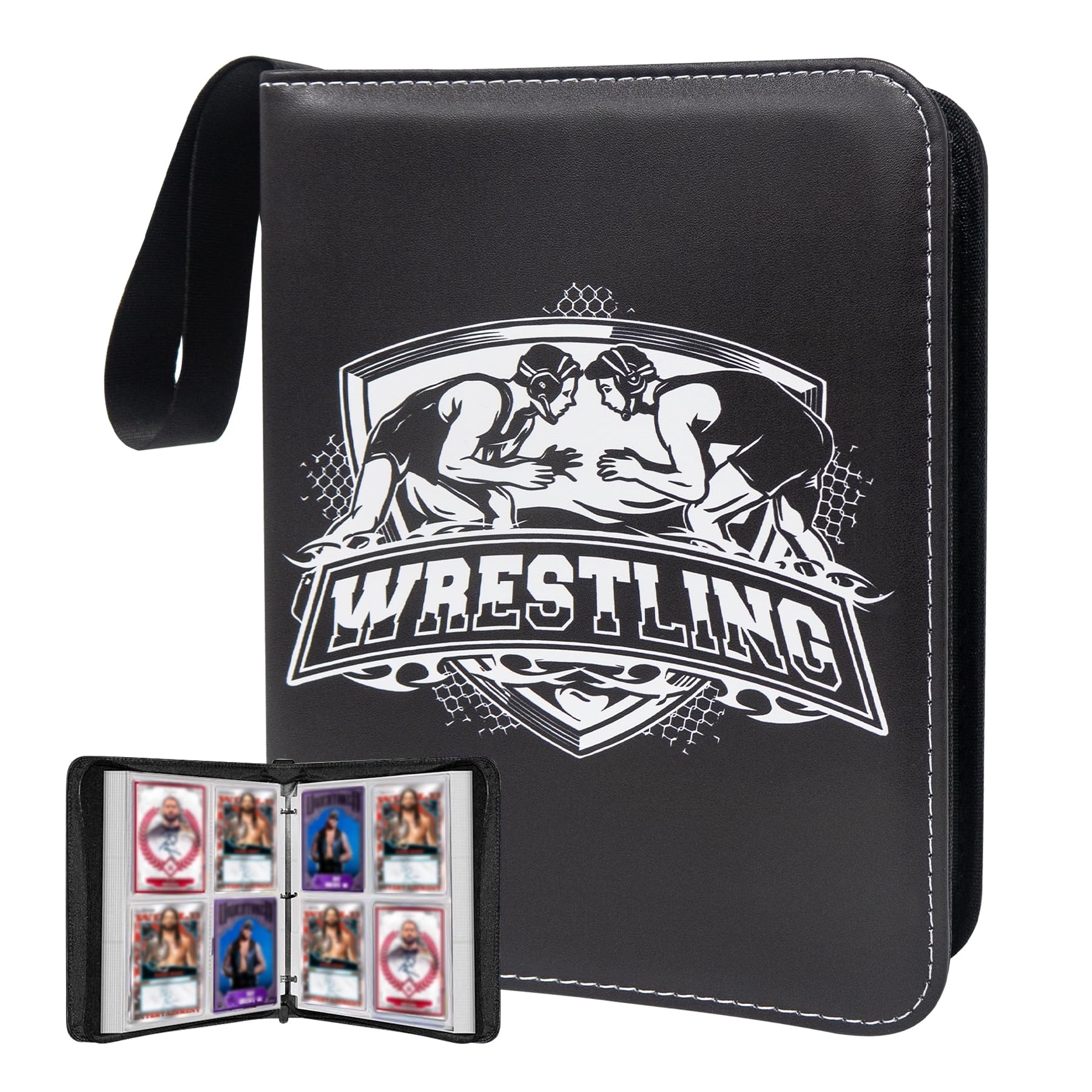 400 Pockets Card Binder for Trading Cards,Portable Waterproof Storage Bag with Removable Sleeves for Sports Cards Collectors