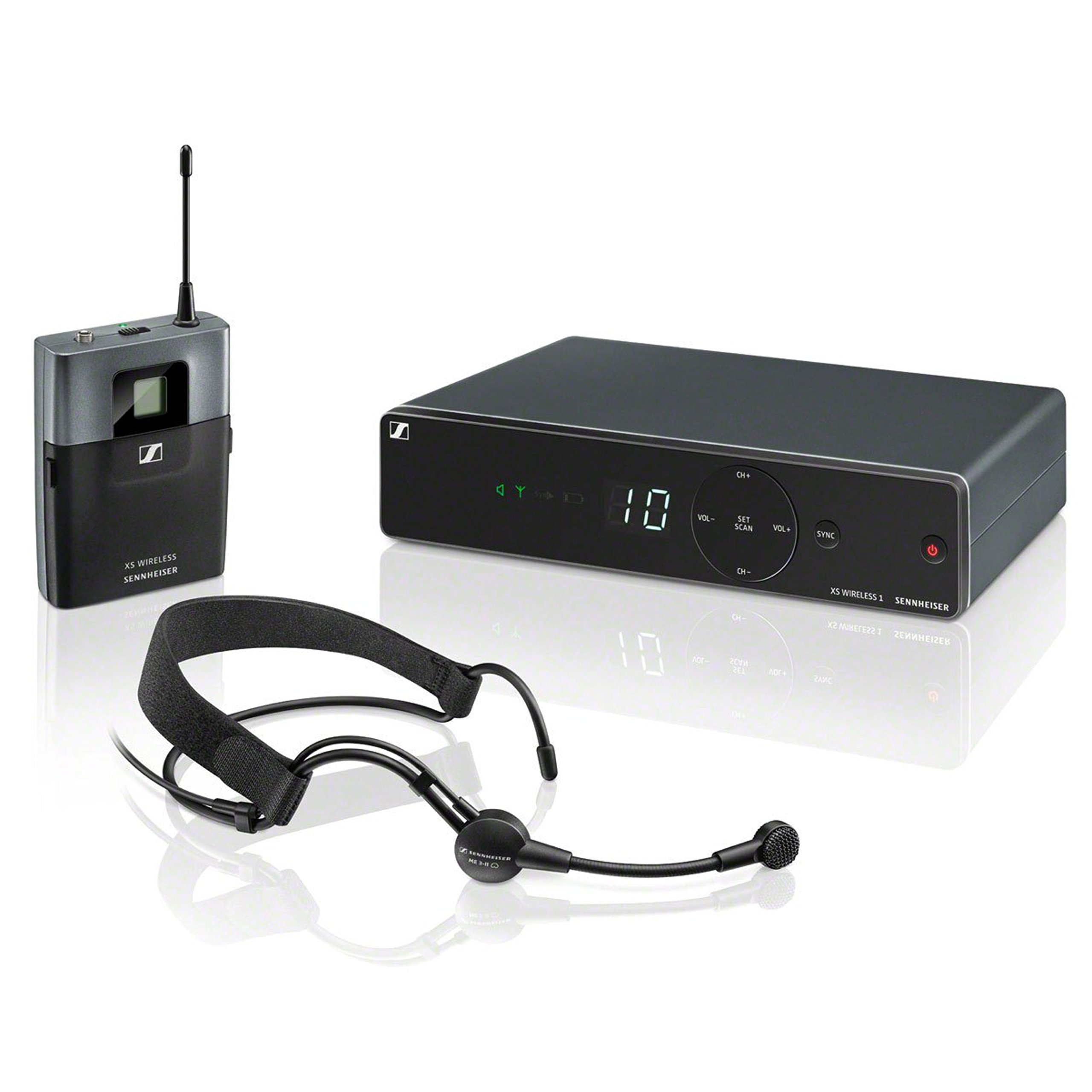 XSw 1-Me3-B Wireless System With Me3 Headset Microphone For Singers And Presenters