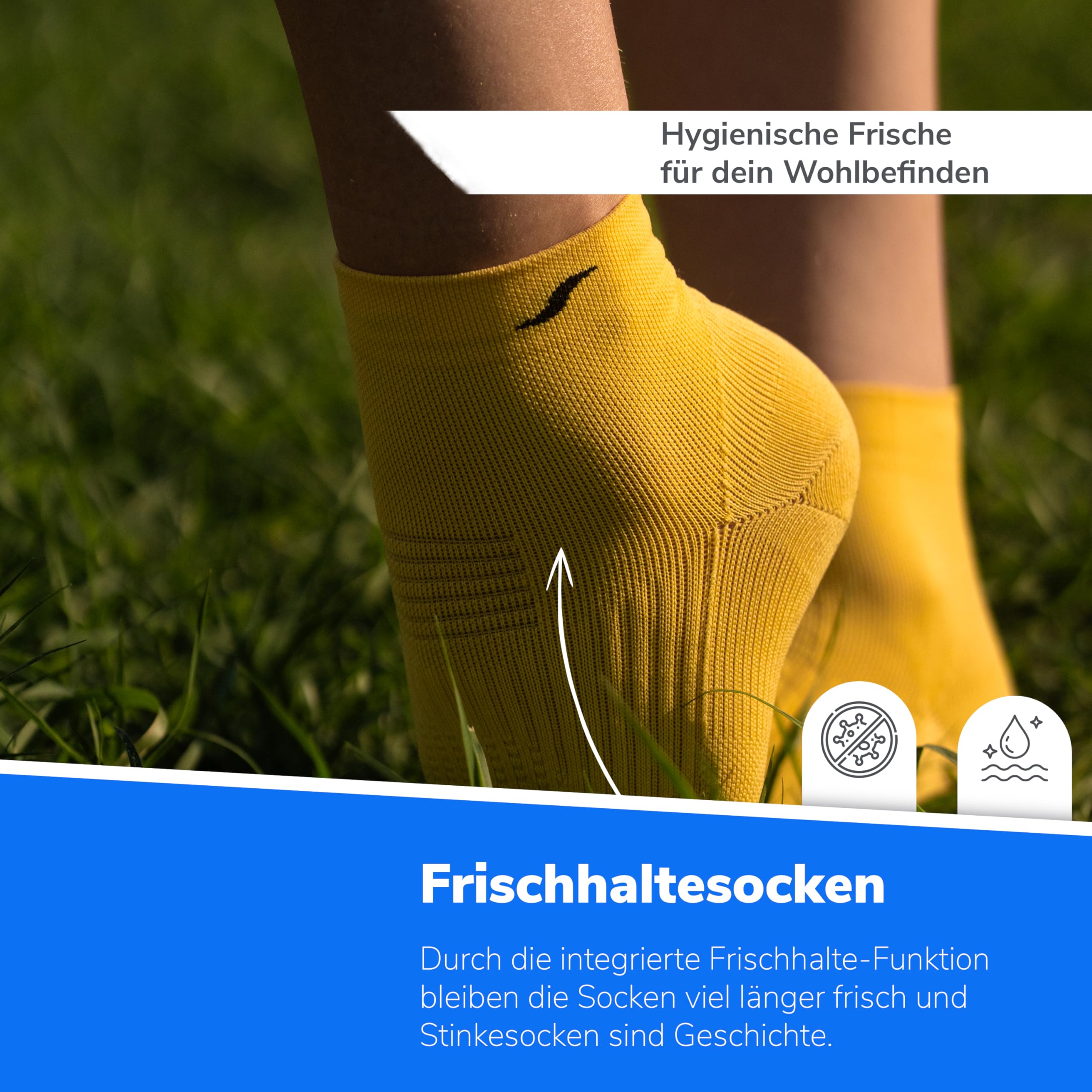 Safersox Kurze Wandersocken, Atmungsaktive, Kühlende Sommer Trekkingsocken, Leicht & Stabilisierend, Unisex, Herren, Damen, 3er Pack