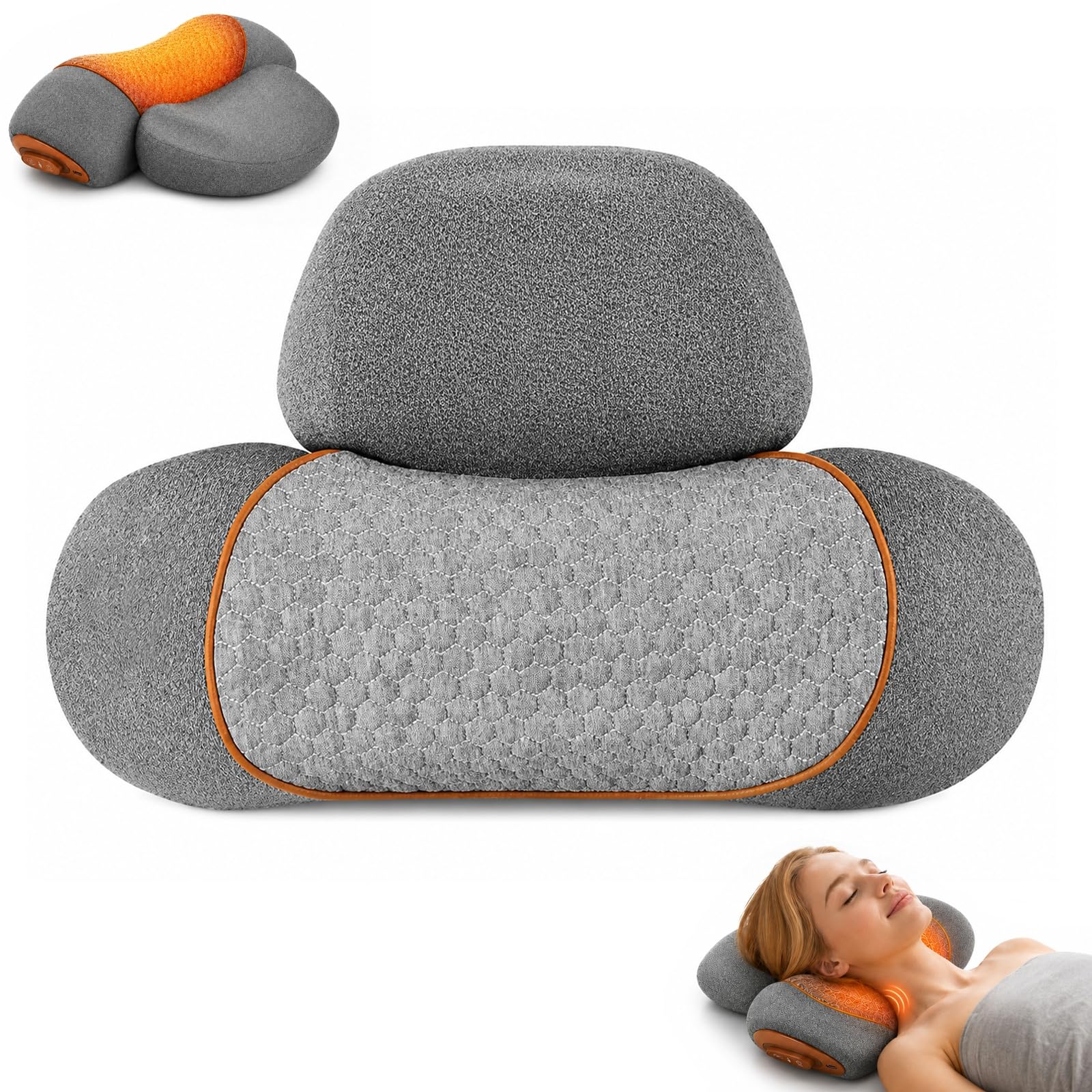 Elitary Reset Cuscino Massaggiante, Elitary Reset Cervicale (Grigio)