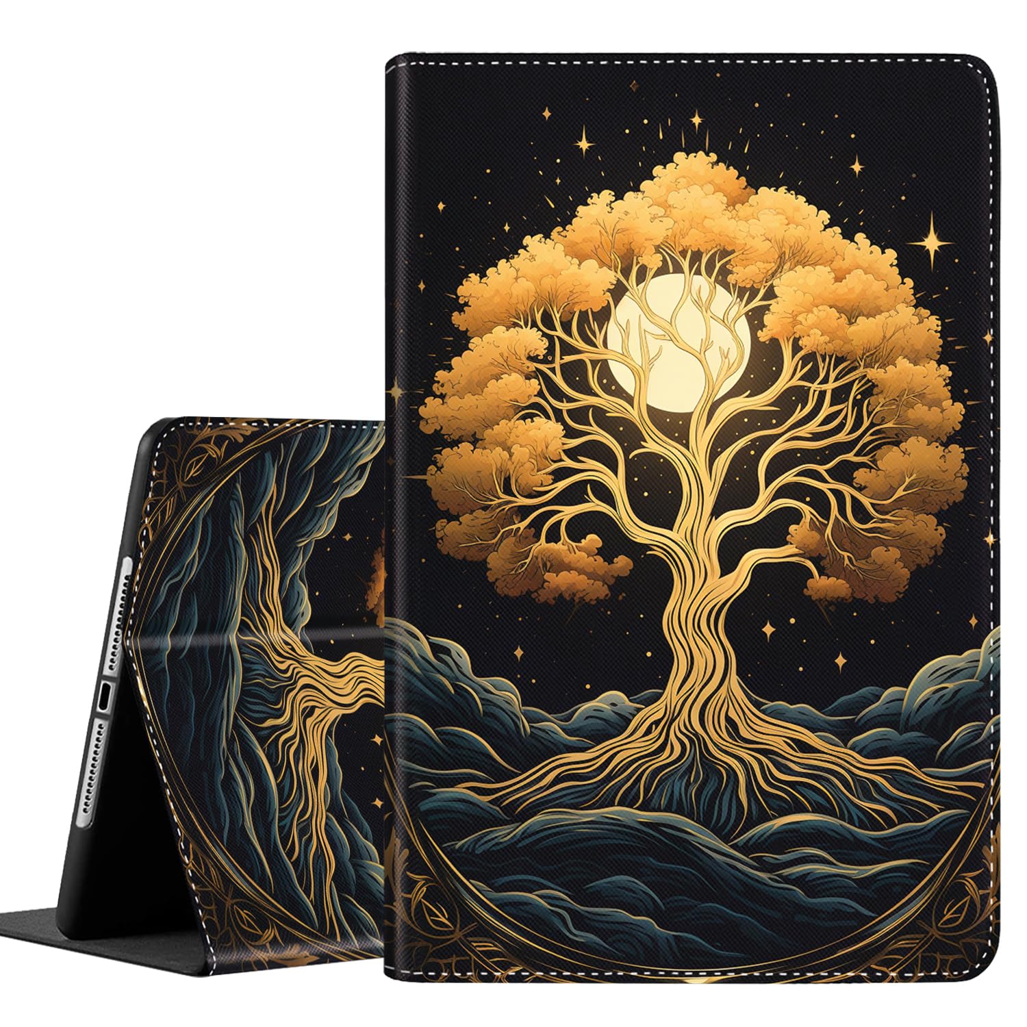 Case for Galaxy Tab A 10.1 2019 T515/T510, Durable Shockproof Protective Cover for Samsung Galaxy Tab A 10.1 [SM-T510/T515/T517]，Tree of Life