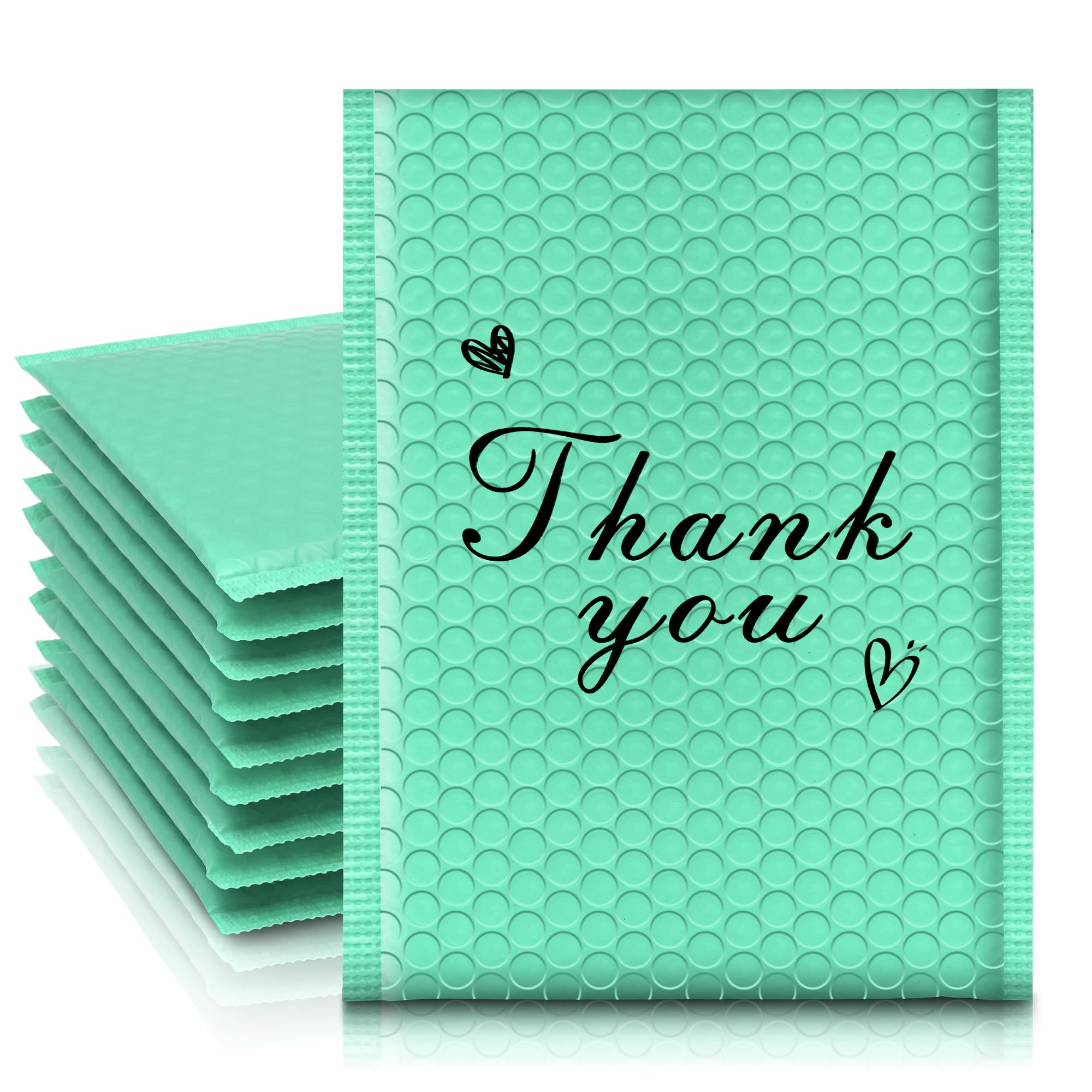 Jowlroel Thank You Bubble Mailers 6x10'' 25 Pack, Self Sealing Padded Envelopes, Strong Adhesion Bubble Envelopes, Waterproof Mailing Envelopes,