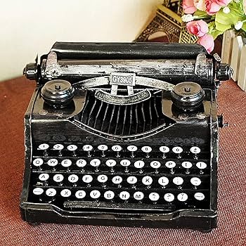 手動タイプライター 黒 ヴィンテージ□E517 Amazon.co.jp: レトロタイプライターモデル、クラシック手動タイプ