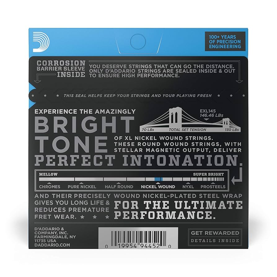 Amazon.co.jp: D'Addario ダダリオ エレキギター弦 XL Nickel