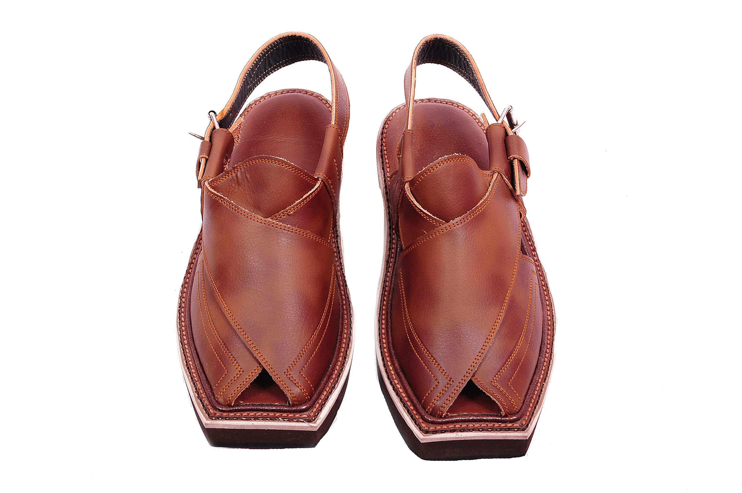 Peshawari Sandal Kaptan For Men - TAN TWO TONE (5) (B0D1VVHV81) Amazon Price History, Amazon Price Tracker