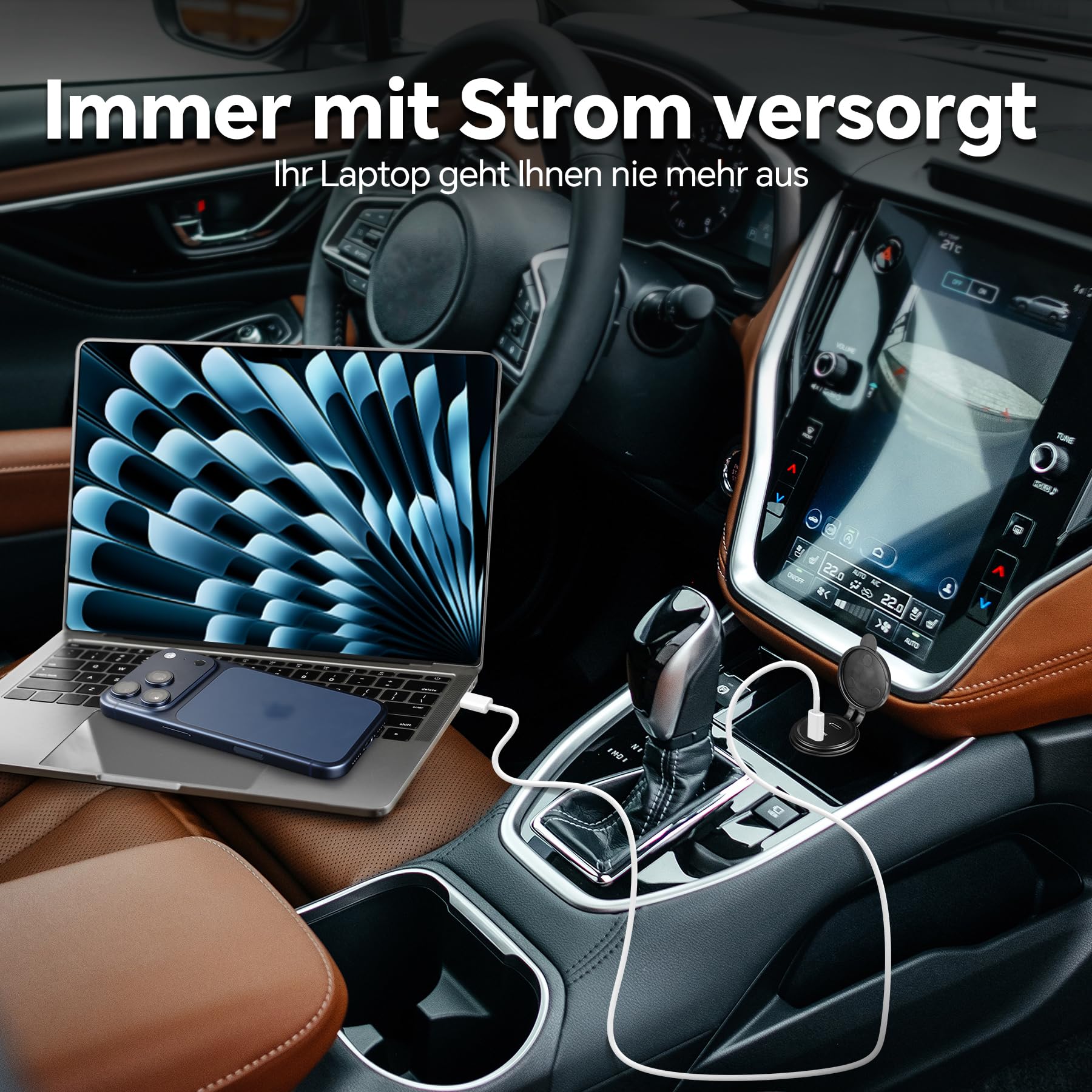 acegoo 12V USB C Steckdose 100W PD & 20W PD, Wohnmobil Auto USB Dose Buchse 12 Volt KFZ Wasserdicht Laptop Einbau Ladegerät für Camper Auto Motorrad Boot LKW Wohnwagen, 2 Stück