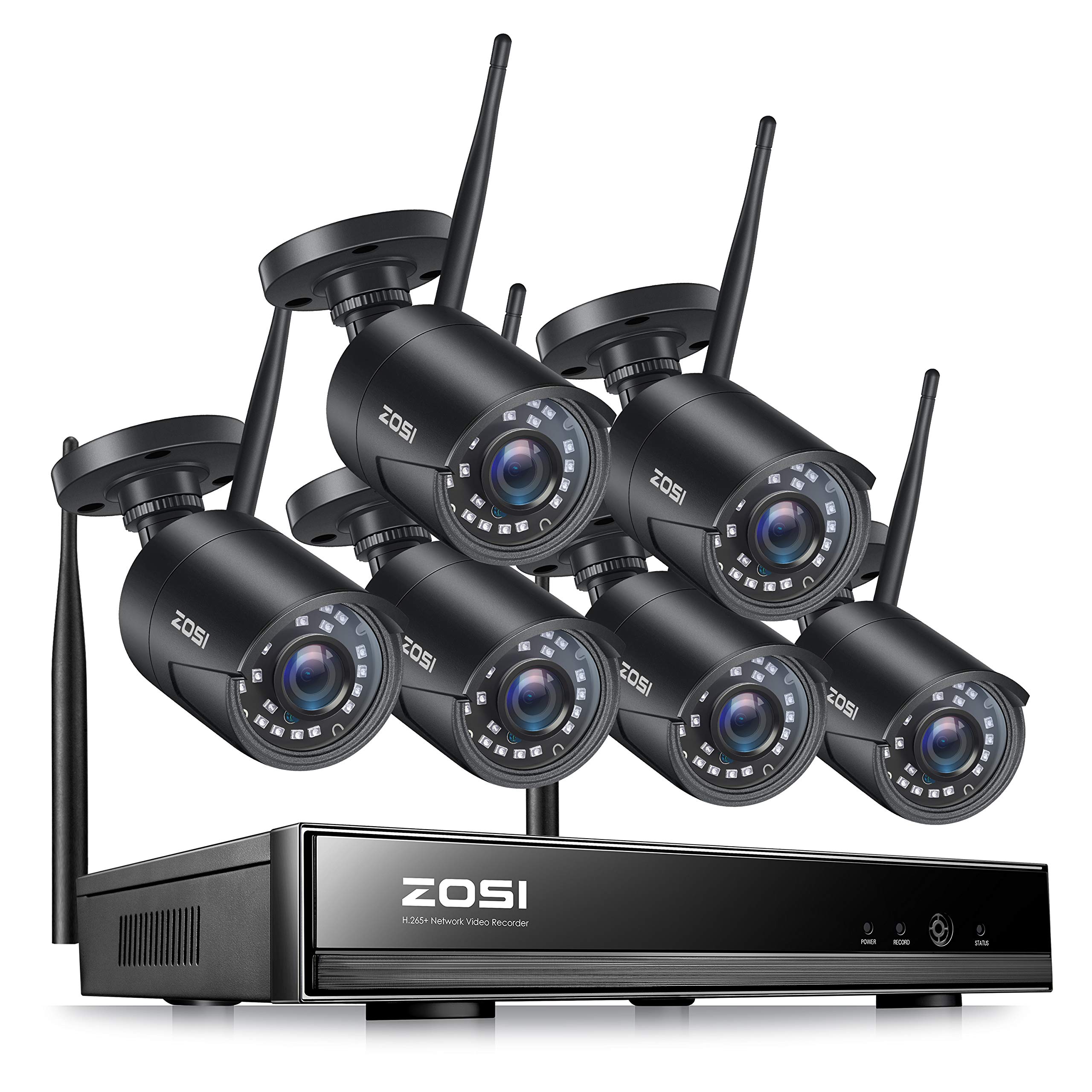 Sponsored Ad - ZOSI 1080P Wireless Security Camera System, H.265+ 8 Channel 2MP CCTV NVR Recorder and 6pcs 1080P Auto Matc...