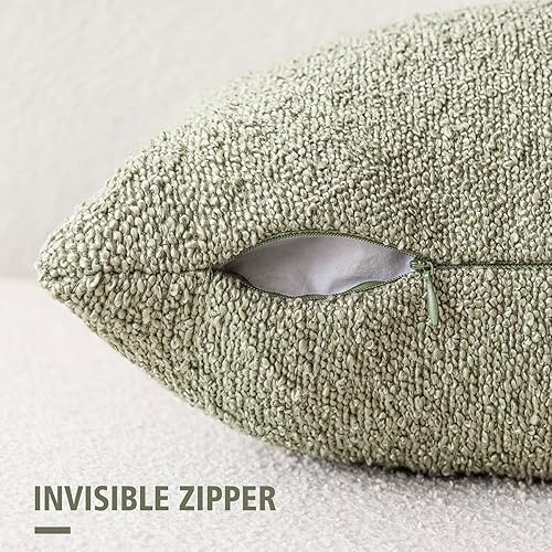 Miniatura 9 de Foindtower Fundas de almohada texturizadas con diseño de boucle, fundas de almohada sólidas, acogedoras, suaves, decorativas, para silla, sofá,