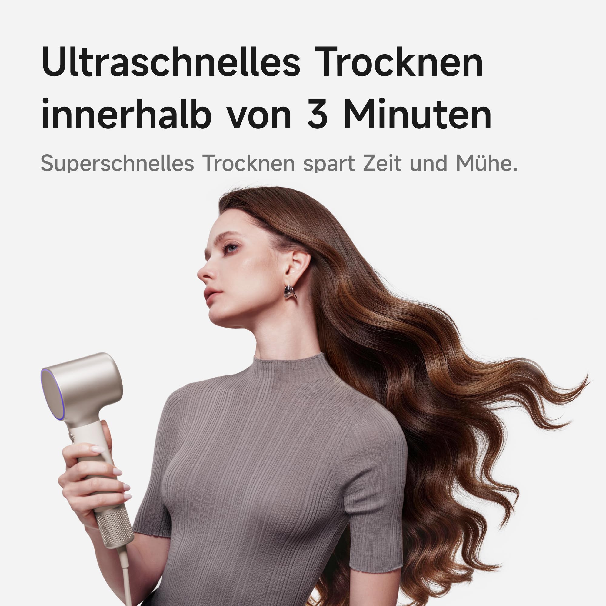 Laifen Neo Special Haartrockner mit Wandhalterung, Öl-Infusion, Champagner