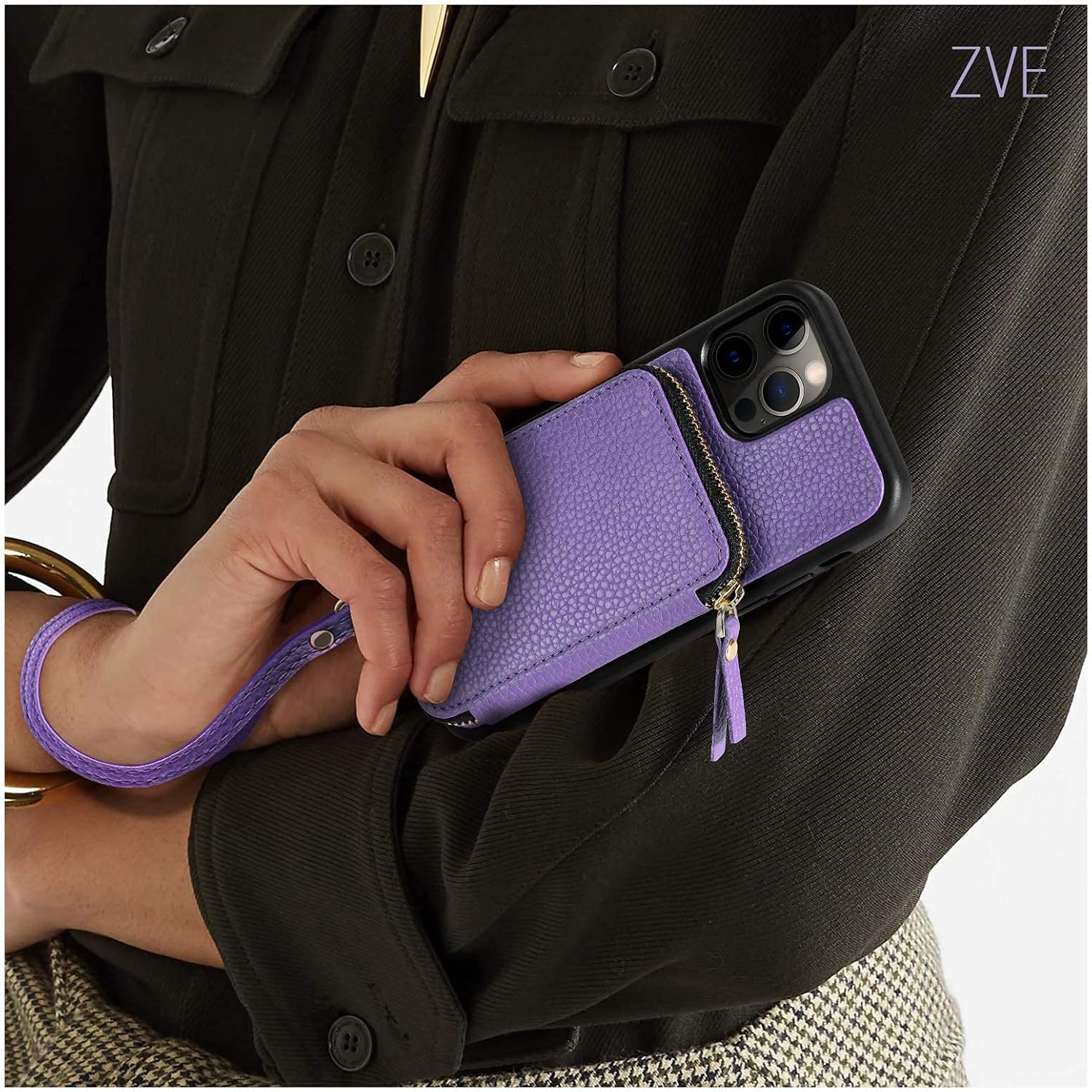 Featured Product ZVE Wallet Case for iPhone 12 Pro Max 6.7 inch 2020, Zipper Phone Case with Crossbody Chain Card Holder Wrist Strap Purse Cover Present for Women Compatible with iPhone 12 Pro Max 5G-Light Purple 🔥 Flash Sale ZVE Wallet Case for iPhone 12 Pro Max 6.7 inch 2020, Zipper Phone Case with Crossbody Chain Card Holder Wrist Strap Purse Cover Present for Women Compatible with iPhone 12 Pro Max 5G-Light Purple