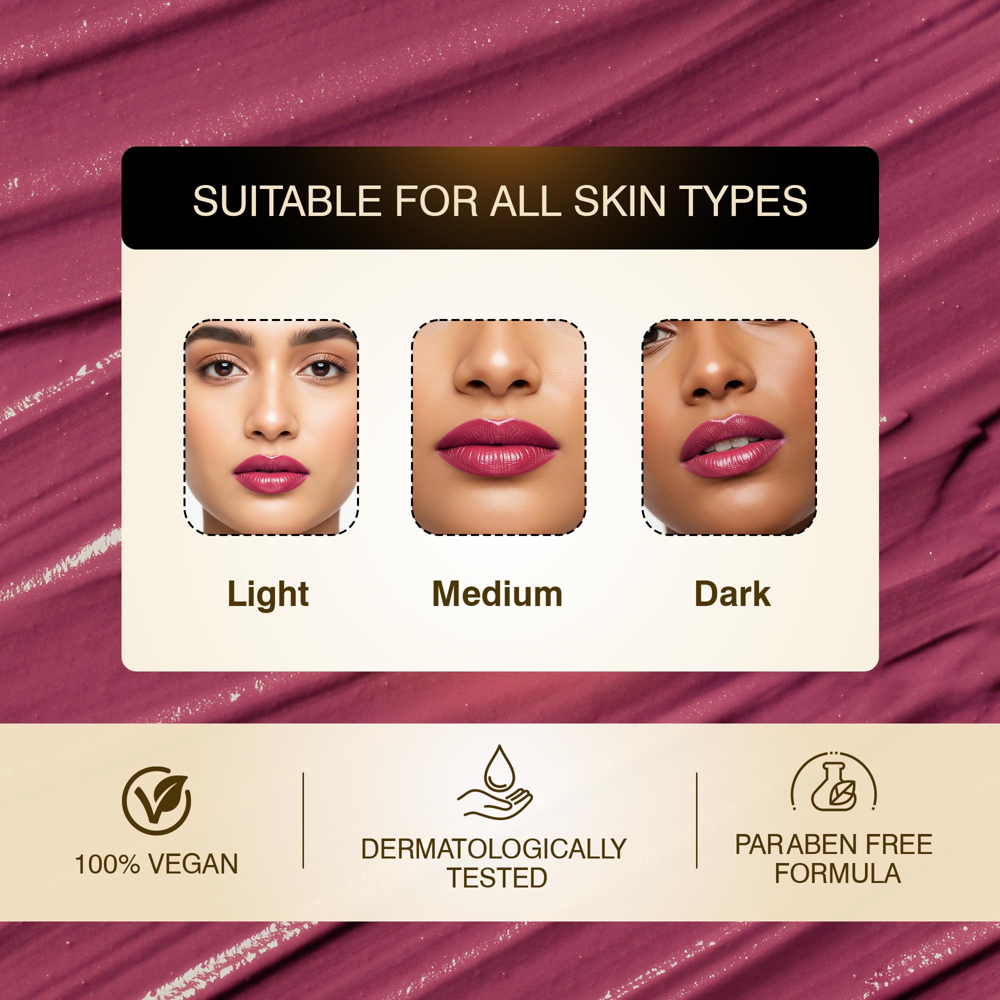 Auric Mattifying Lip Liquid | Bubblegum Bliss, 4ml | Transferproof, Matte Finish, Long Lasting | Infused with Glycerine & High-Density Pigments | Paraben Free 4