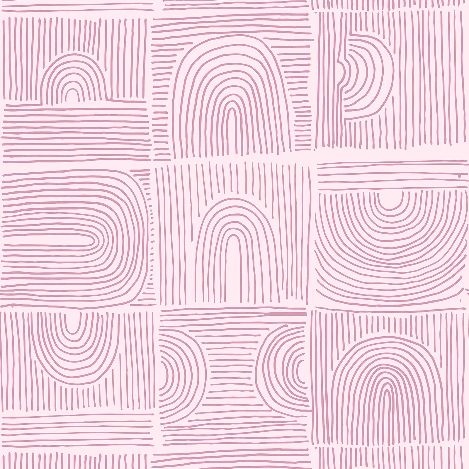 VEELIKE Boho Pink Geometric Wallpaper Peel and Stick Abstract for Bedroom Bathroom Nursery 17.7''x354'' Self Adhesive Removable Art Deco Contact Paper for Walls Cabinets