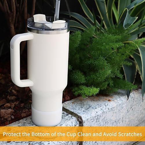 Miniatura 5 de 4 botas de silicona para vaso Stanley Quencher de 4030 onzas con asa y IceFlow Flip de 3020 oz para tapa de bota Stanley Cup para botella Hydro