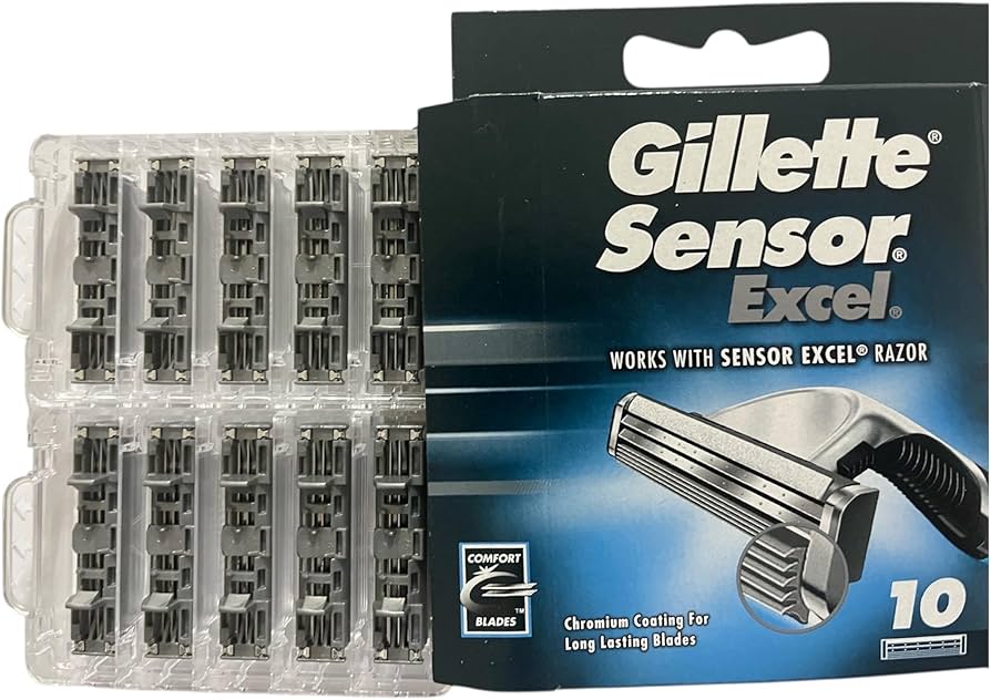 Gillette Sensor グルーミングツールセット Gillette Sensor Excel Razor Blades - 10 Pack : Amazon.co.uk