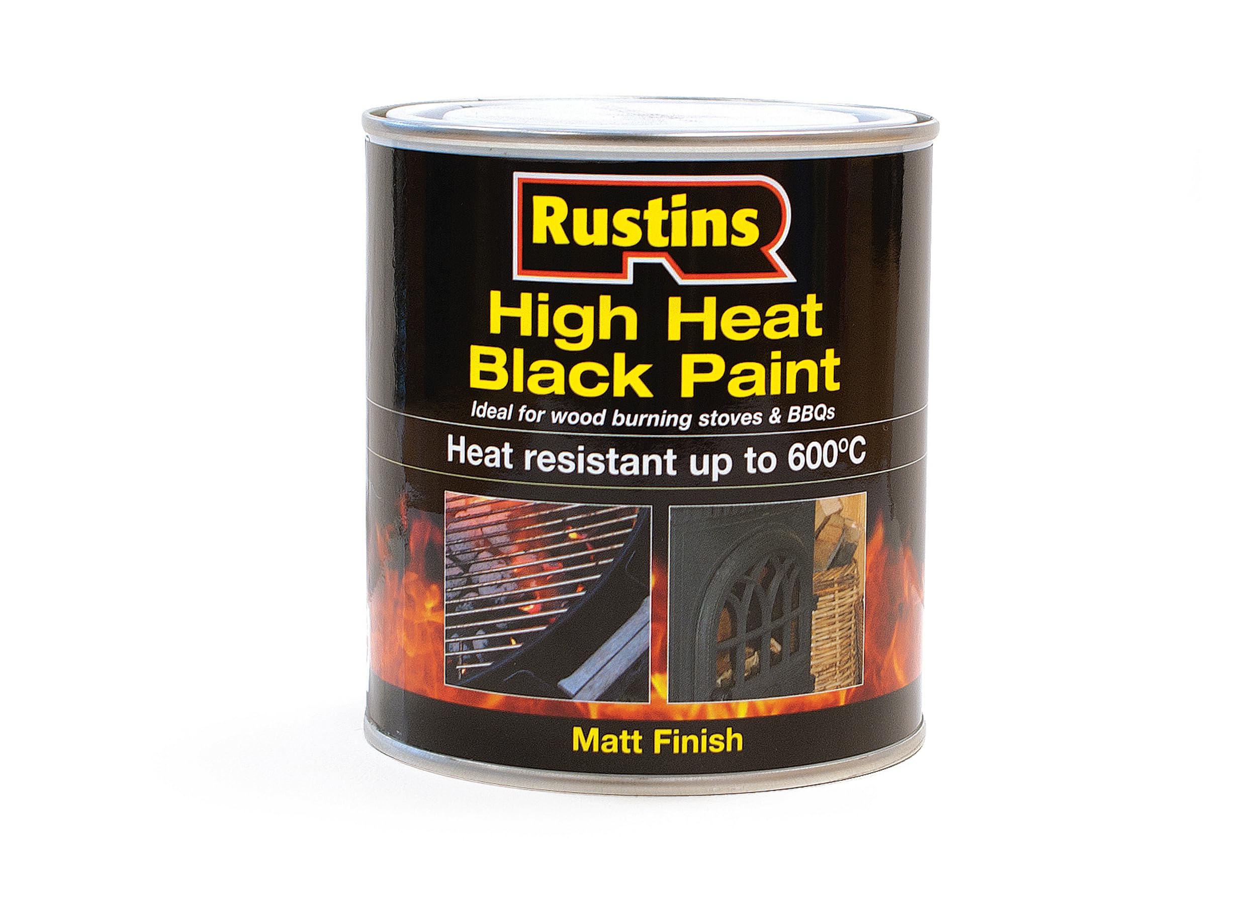 RUSTINS High Heat Black Paint 500ml
